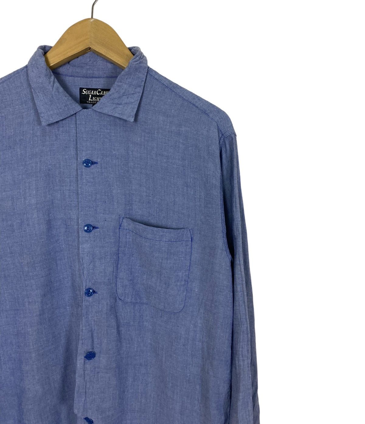 Sugar Cane Sugar Cane Light Rayon Fish Eye Button Long Sleeve Shirt Size US M / EU 48-50 / 2 - 1 Thumbnail