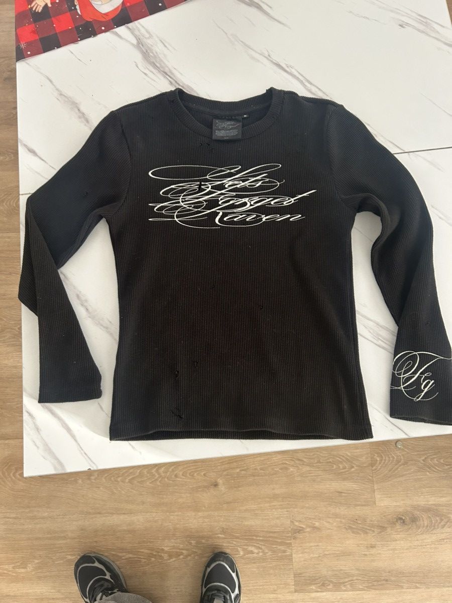 Other Forgot Raven longsleeve distressed tee Size US M / EU 48-50 / 2 - 1 Thumbnail