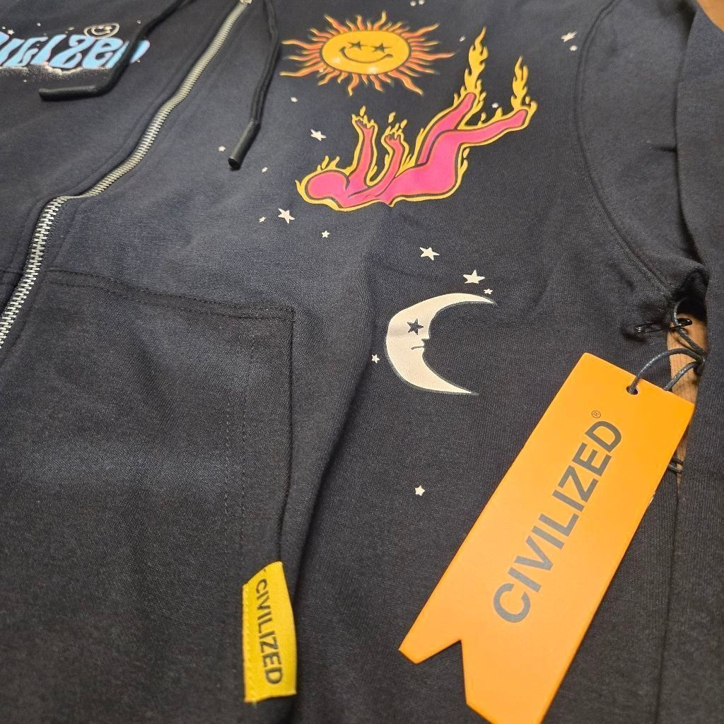 Civilized CivilizeD Psychedelic Dreaming Zip Up Hoodie Size Small NWT Size US S / EU 44-46 / 1 - 3 Thumbnail