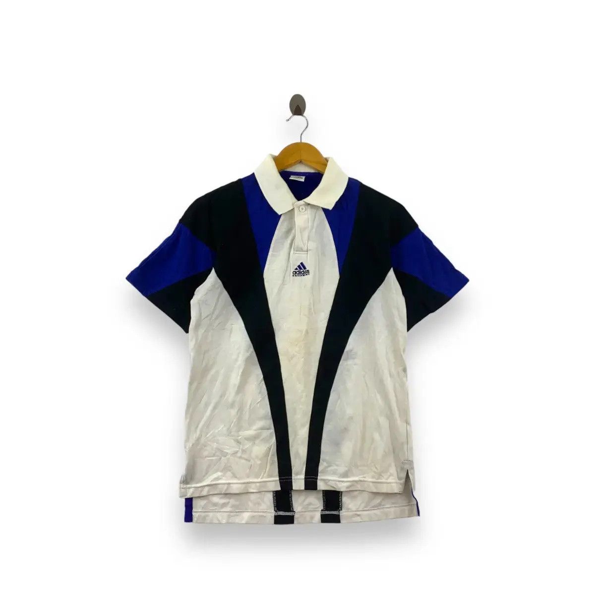 Adidas Vintage 90’ ADIDAS EQUIPMENT Collection Center Logo Polo Tee Size US S / EU 44-46 / 1 - 1 Thumbnail