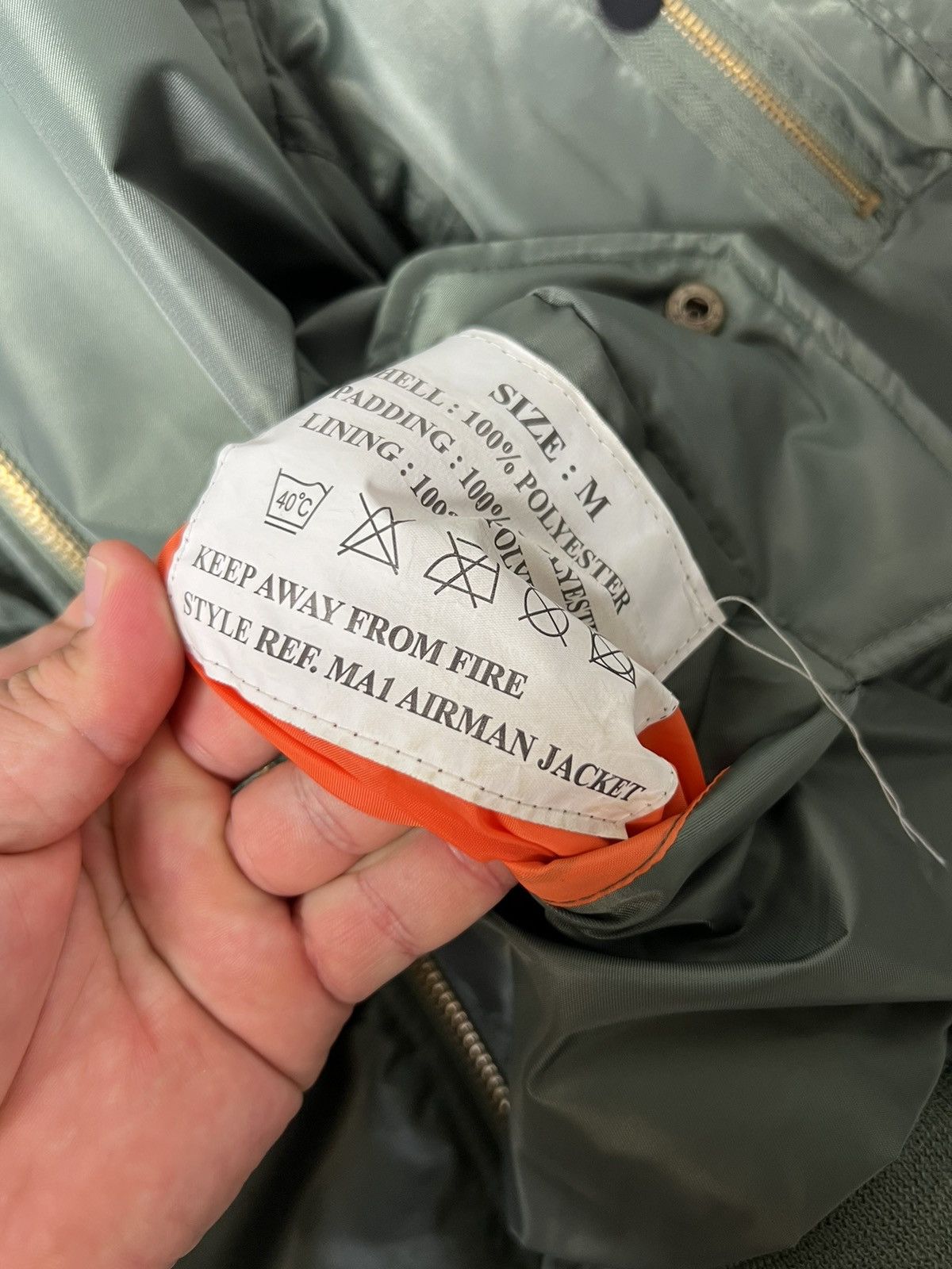 Vintage Vintage USAF MA1 Flyer’s Nylon Bomber USA Jacket Size US M / EU 48-50 / 2 - 20 Thumbnail