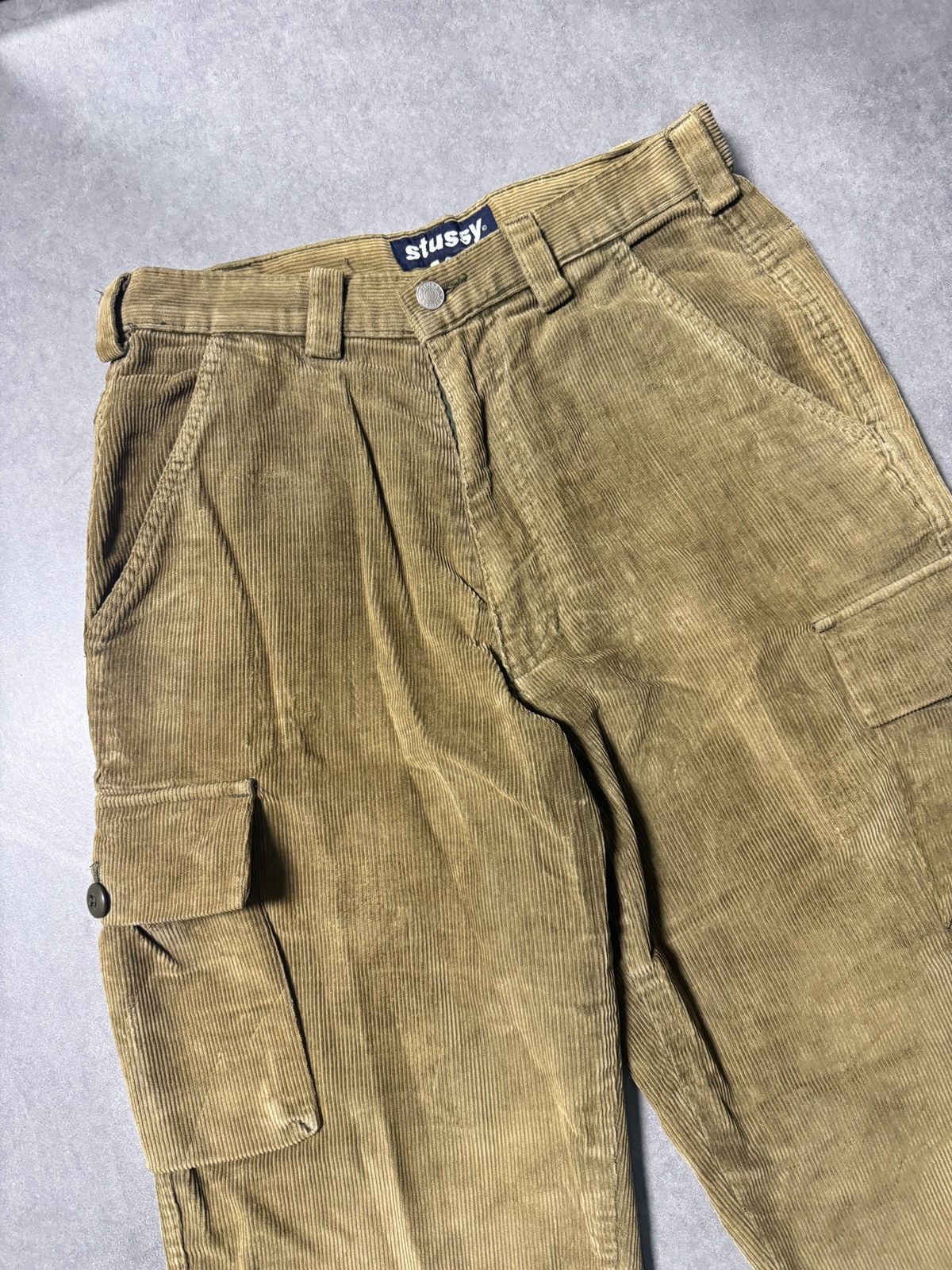 Stussy Vintage Rare Stussy Corduroy Cargo Pants Skate Size US 31 - 2 Thumbnail