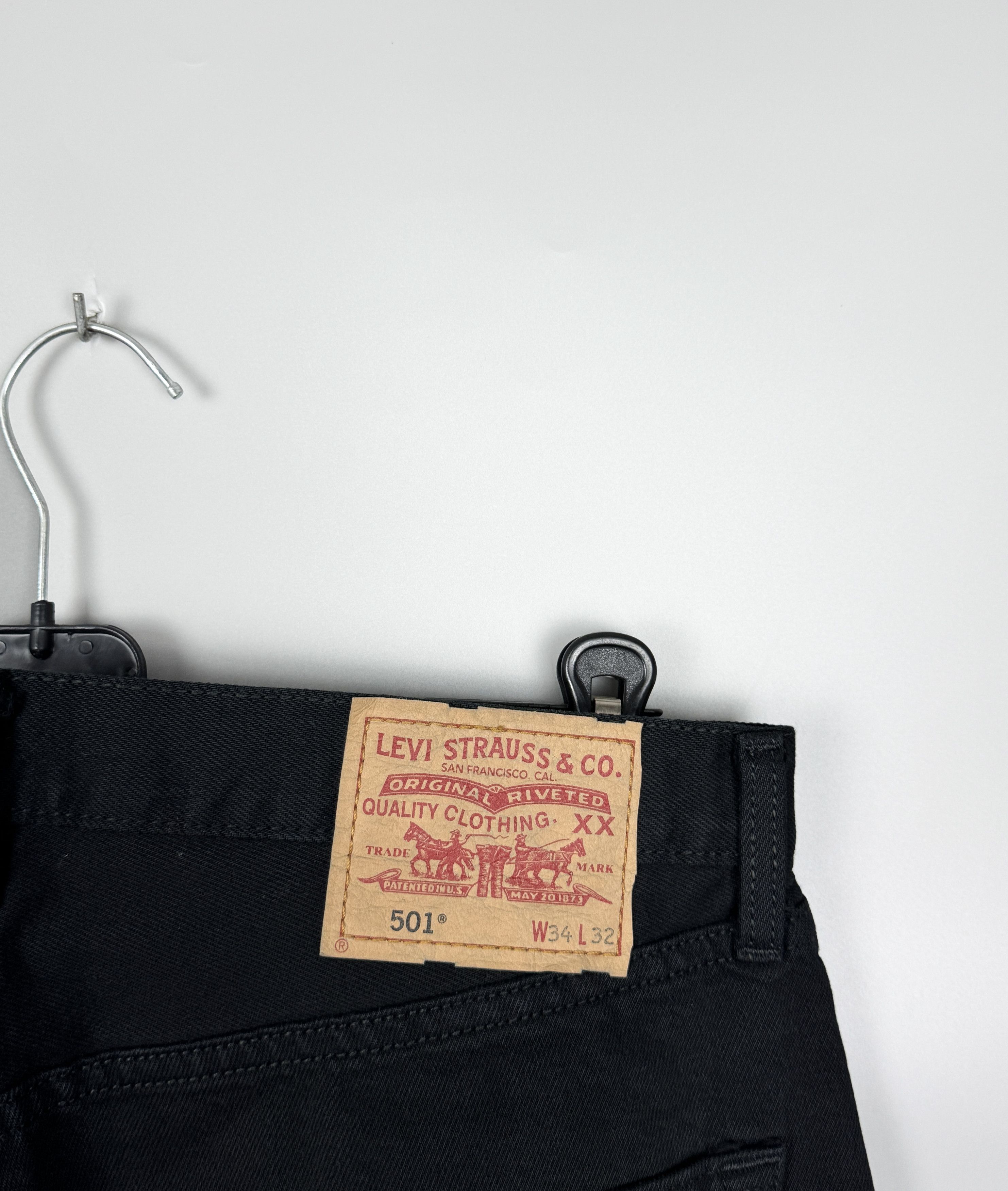 Levi's Levi's 501 Vintage Denim Black Jeans Pant W34 L32 Size US 34 / EU 50 - 5 Thumbnail