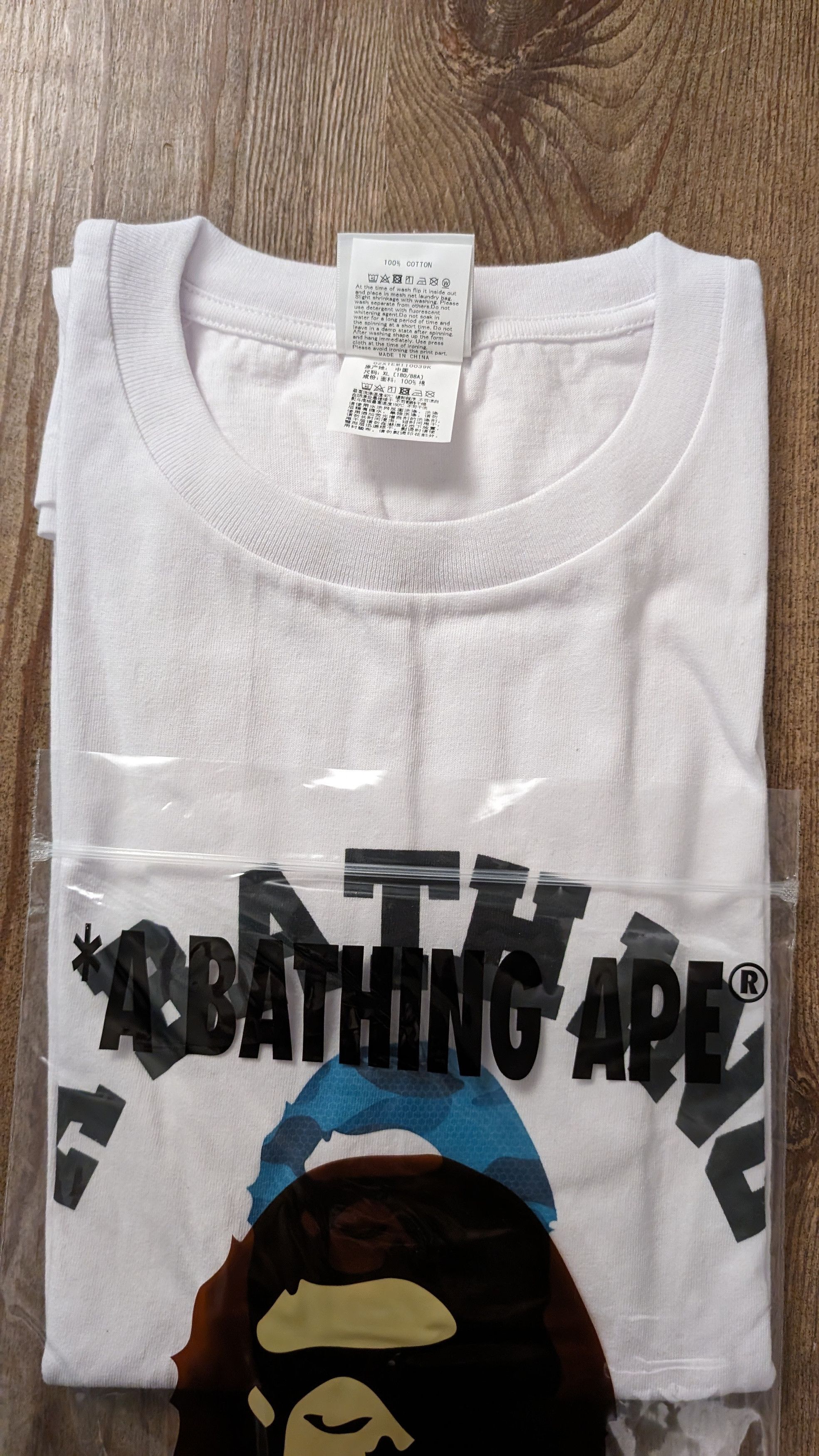 Bape Honeycomb Camo College Tee Size US XL / EU 56 / 4 - 7 Thumbnail