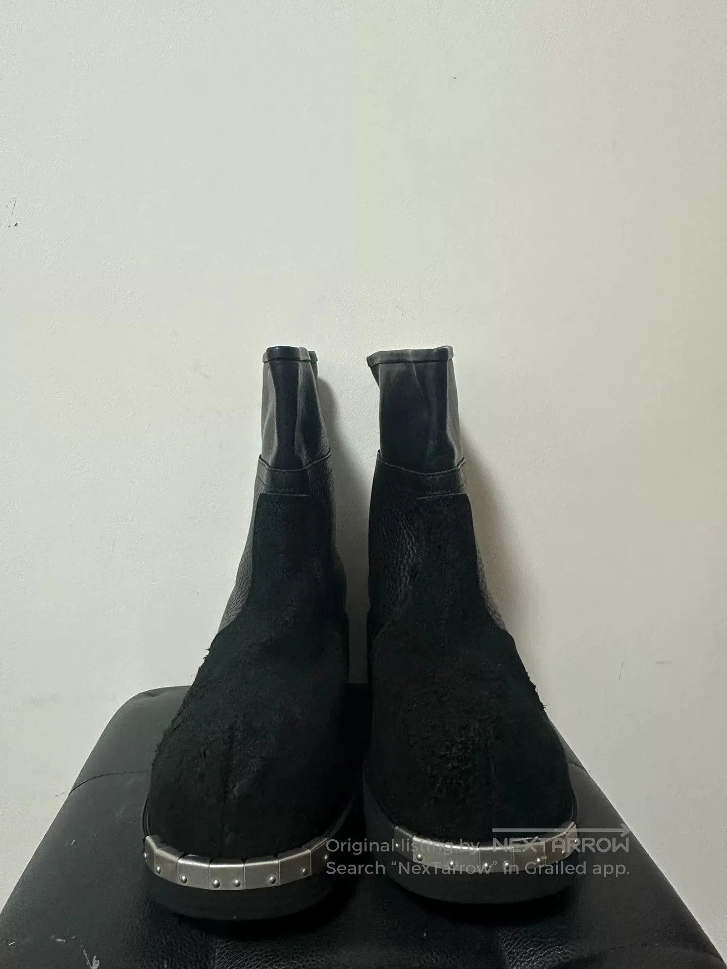 MM6 MM6 Maison Margiela Black Fur Ankle Boots. Size US 10.5 / EU 43-44 - 1 Thumbnail