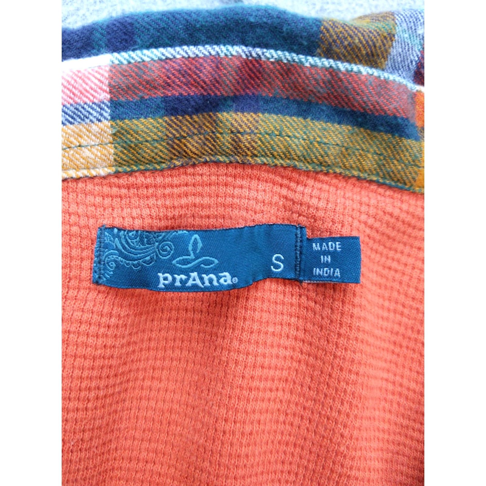 Prana PrAna Jacket Womens Small Green Plaid Flannel Lined Snap Pockets Thermal Size S / US 4 / IT 40 - 7 Thumbnail