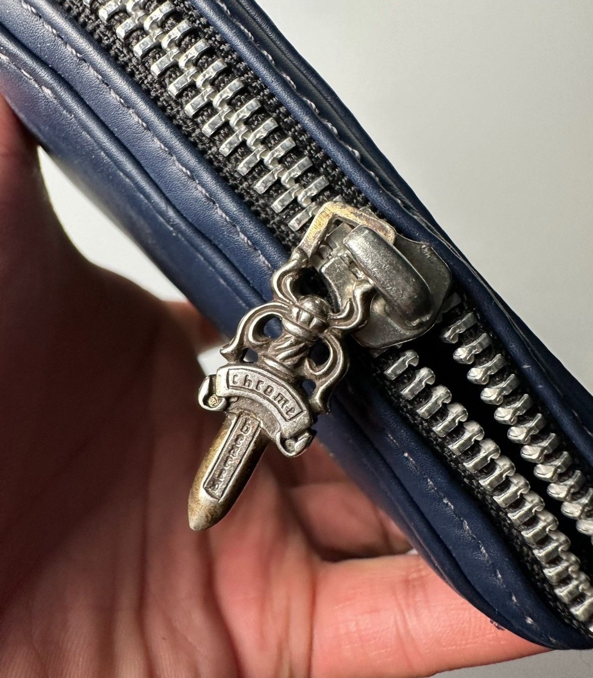 Chrome Hearts 1 of 1 triple leather cross patch long zip wallet Size ONE SIZE - 3 Thumbnail