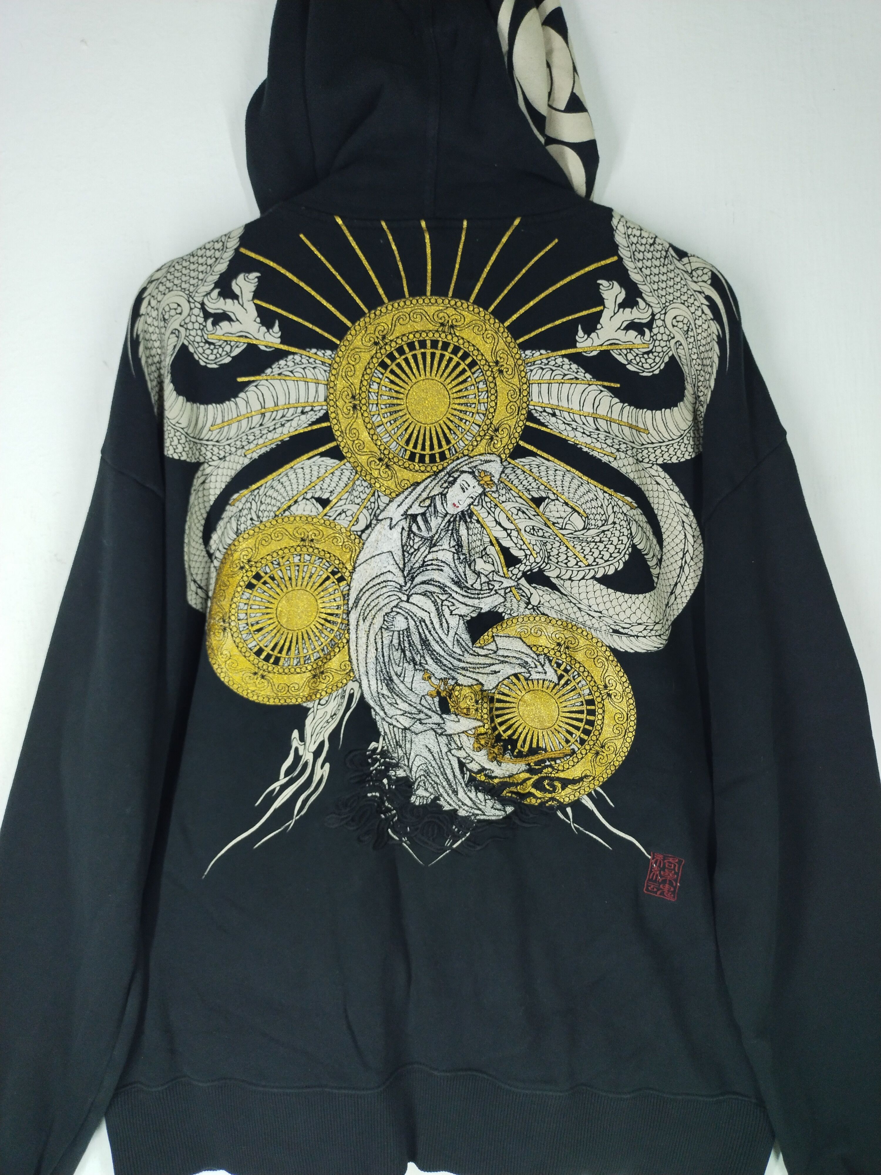 Karakuri Tamashii Vintage Karakuri Tamashi Japanese Design Embroidery Hoodie Size US XL / EU 56 / 4 - 10 Thumbnail