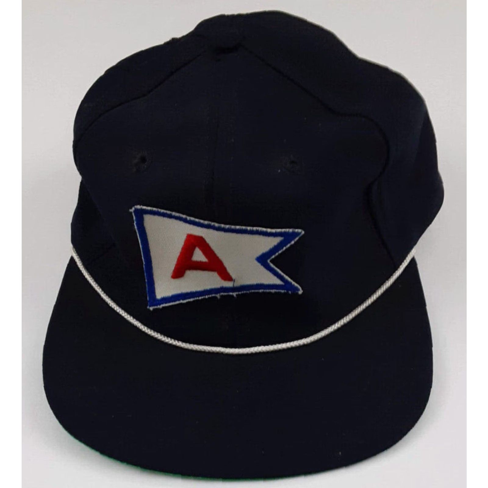 New Era VINTAGE New Era Yachting Club Hat A-Flag Pro Model USA Made EUC Snapback Navy Baseball Cap Mens Adjustable Size ONE SIZE - 2 Thumbnail