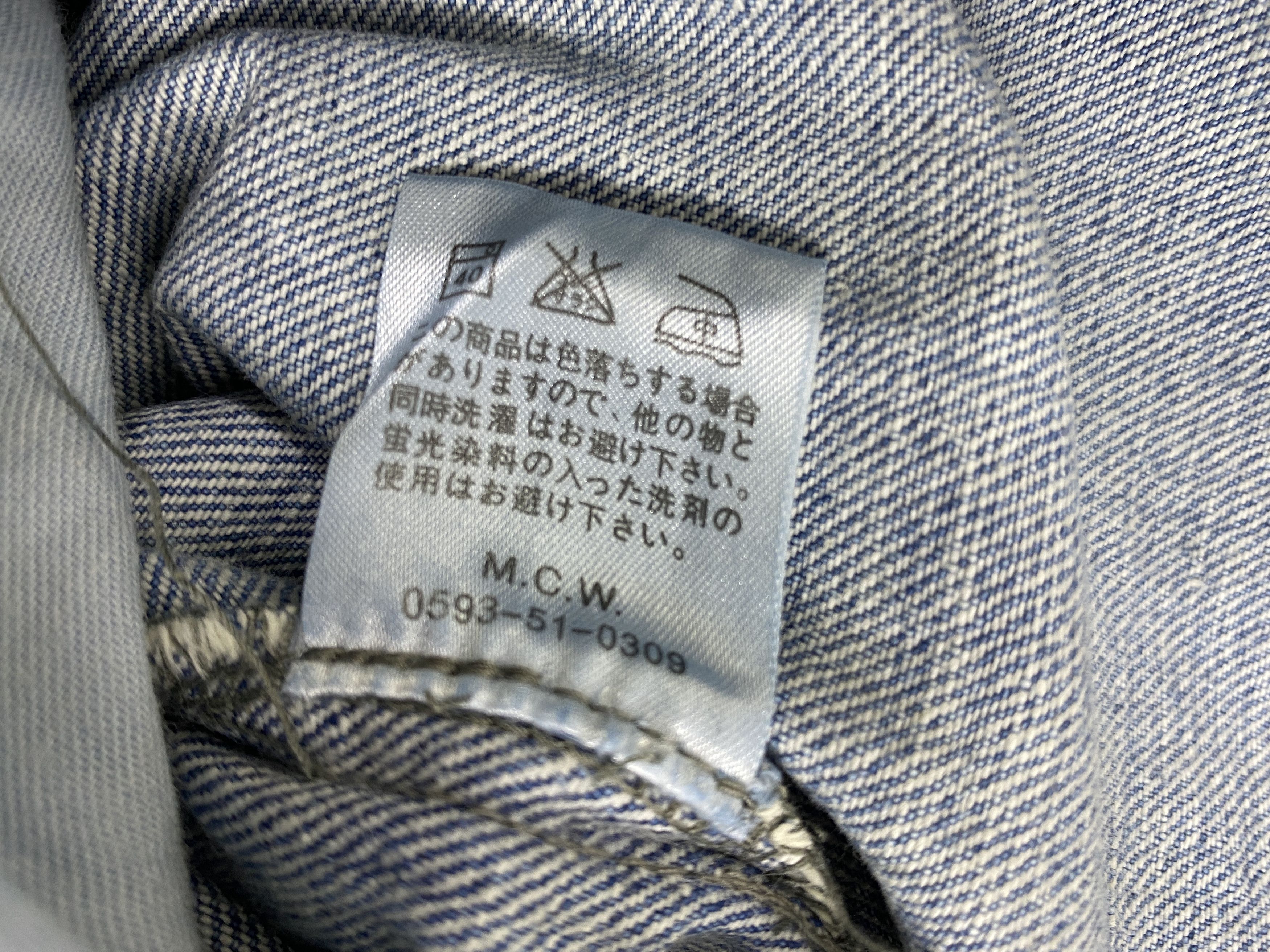 Japanese Brand Distressed Blue Vintage Desteny Jeans 34x32 Denim- JN3566 Size US 34 / EU 50 - 12 Thumbnail