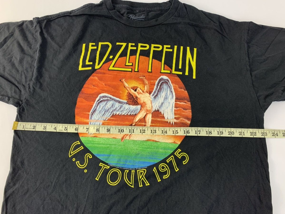 Band Tees 90s Led Zeppelin Bravado Myth Album Us Tour 1975 Printed Tee Size US XL / EU 56 / 4 - 7 Thumbnail