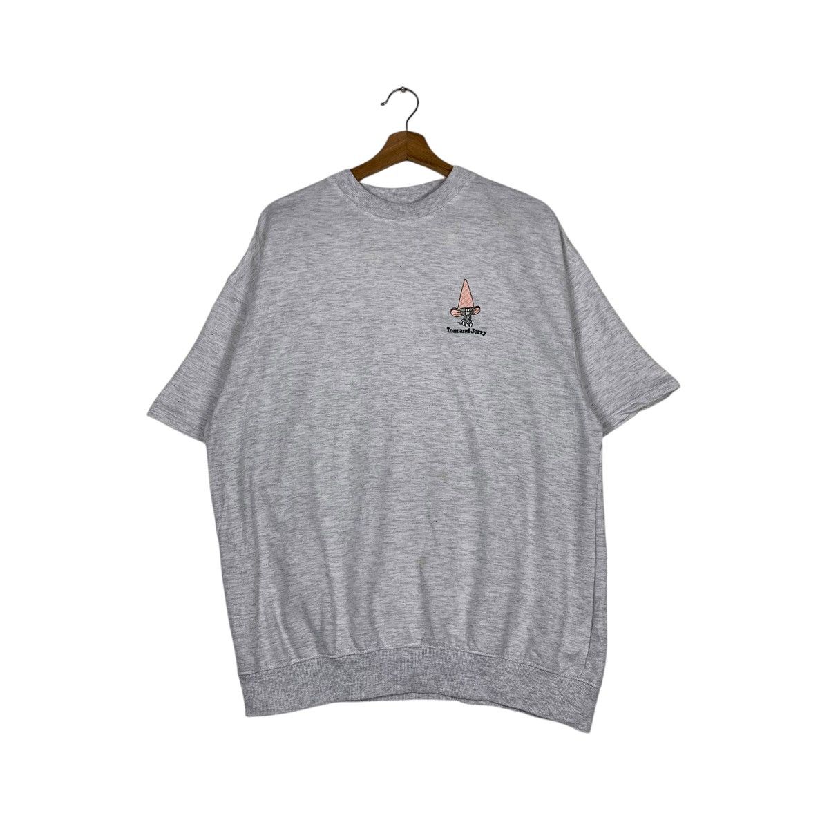 Japanese Brand TOM and JERRY Graphics Short Sleeve Sweatshirt #1429-C65 Size US L / EU 52-54 / 3 - 4 Thumbnail