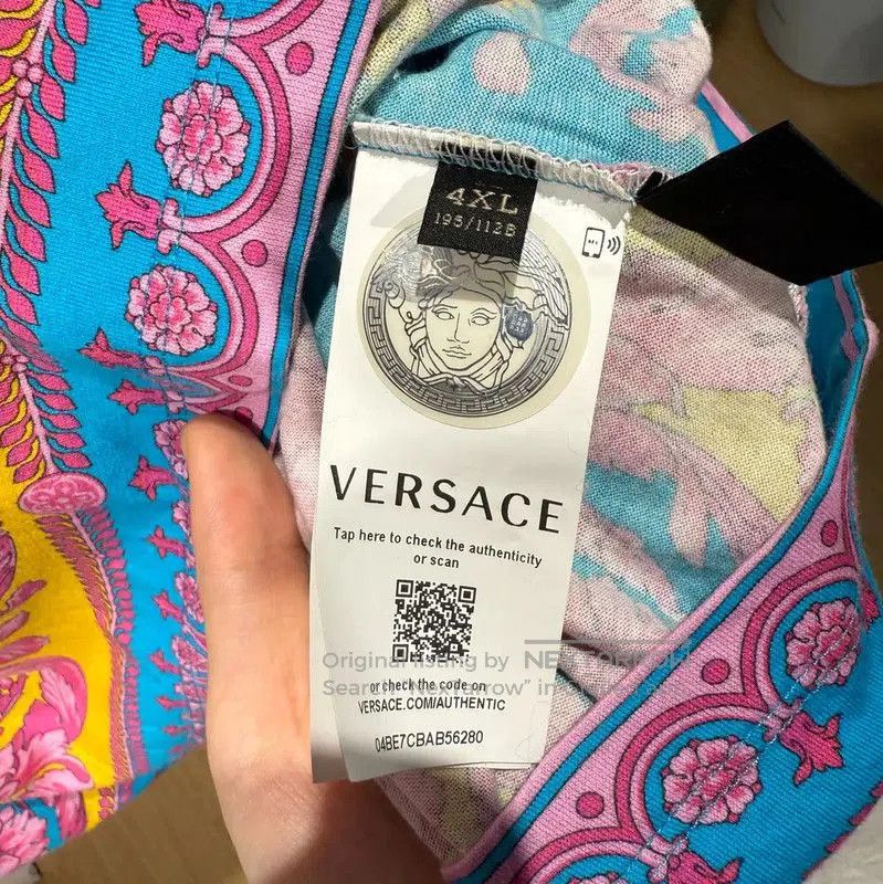 Versace Versace Colorful Cotton Blend Men's T-Shirt . Size US XXL / EU 58 / 5 - 5 Thumbnail