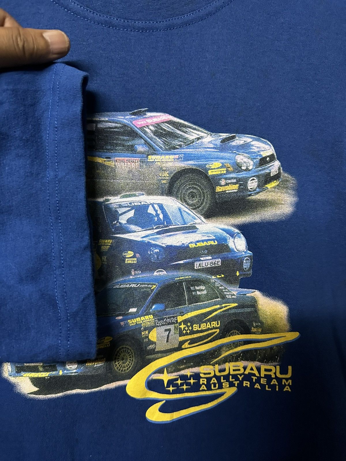 NASCAR Vintage Subaru Rally Team Australia Faded Tee Racing Size US L / EU 52-54 / 3 - 8 Thumbnail