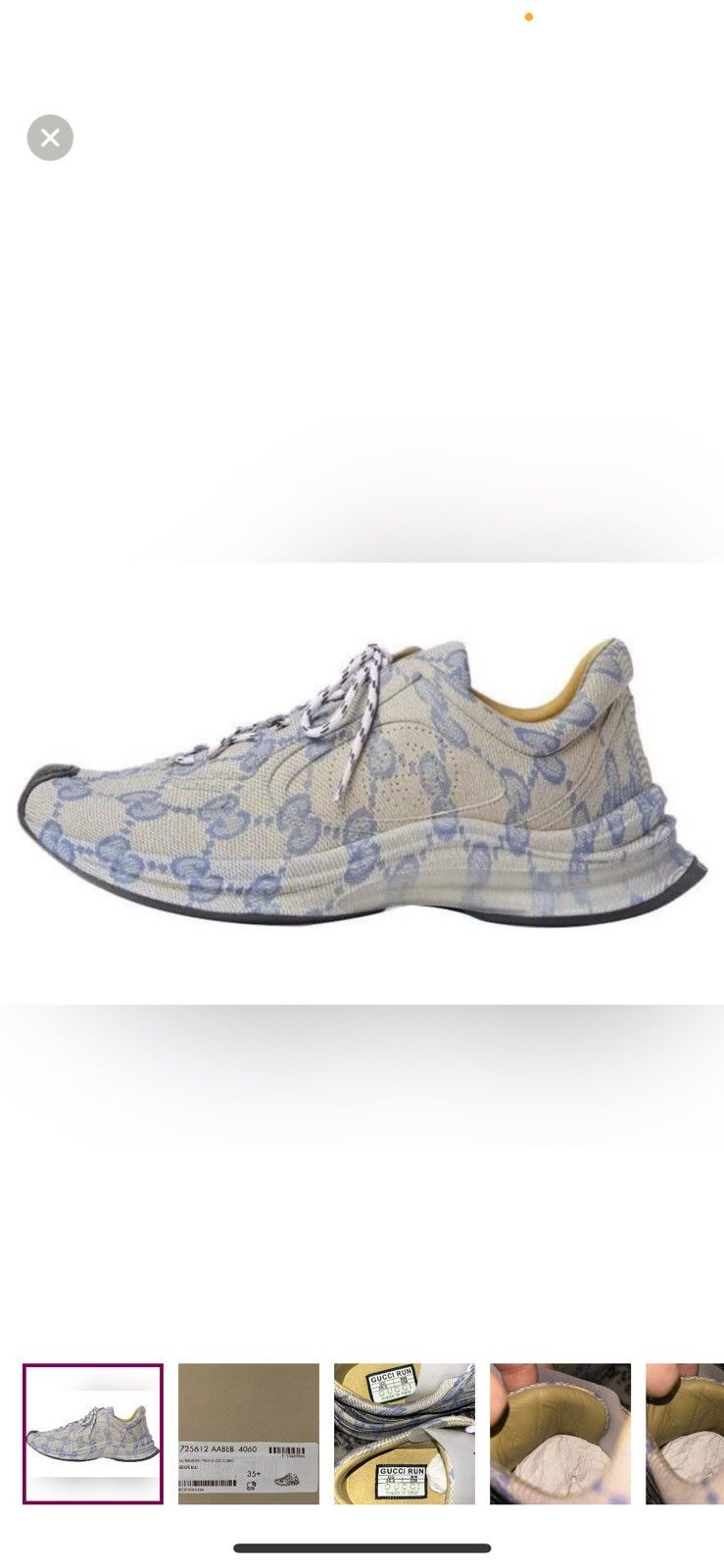 Gucci Gucci Monogram Run Ultralight Plume GG Cubic Sneaker Size US 10.5 / IT 40.5 - 5 Thumbnail