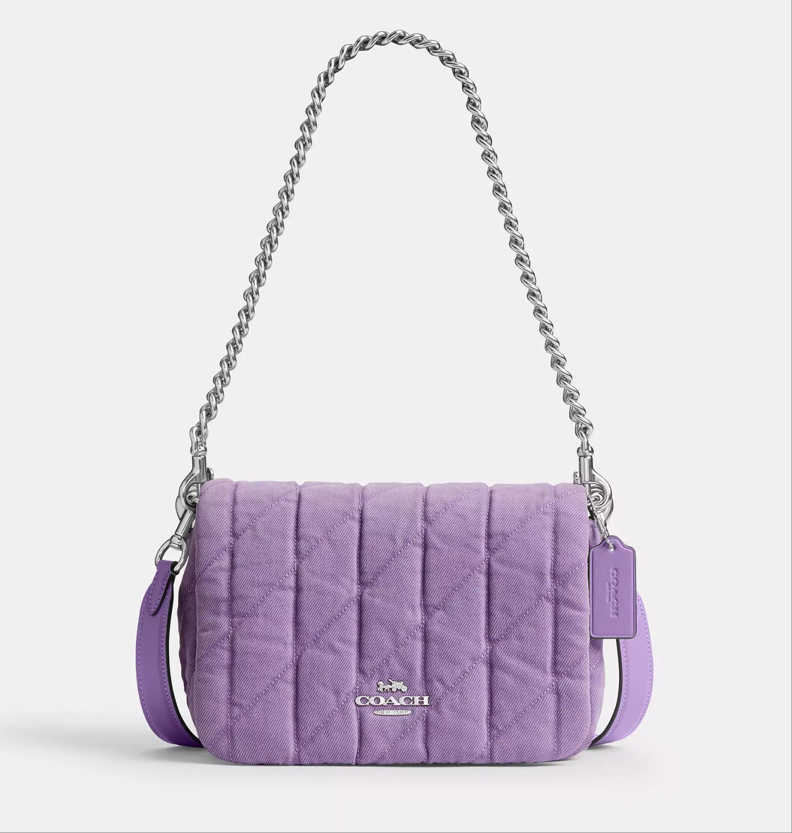 Coach Quinn Bag Silver/Iris CBR15 Size ONE SIZE - 11 Thumbnail