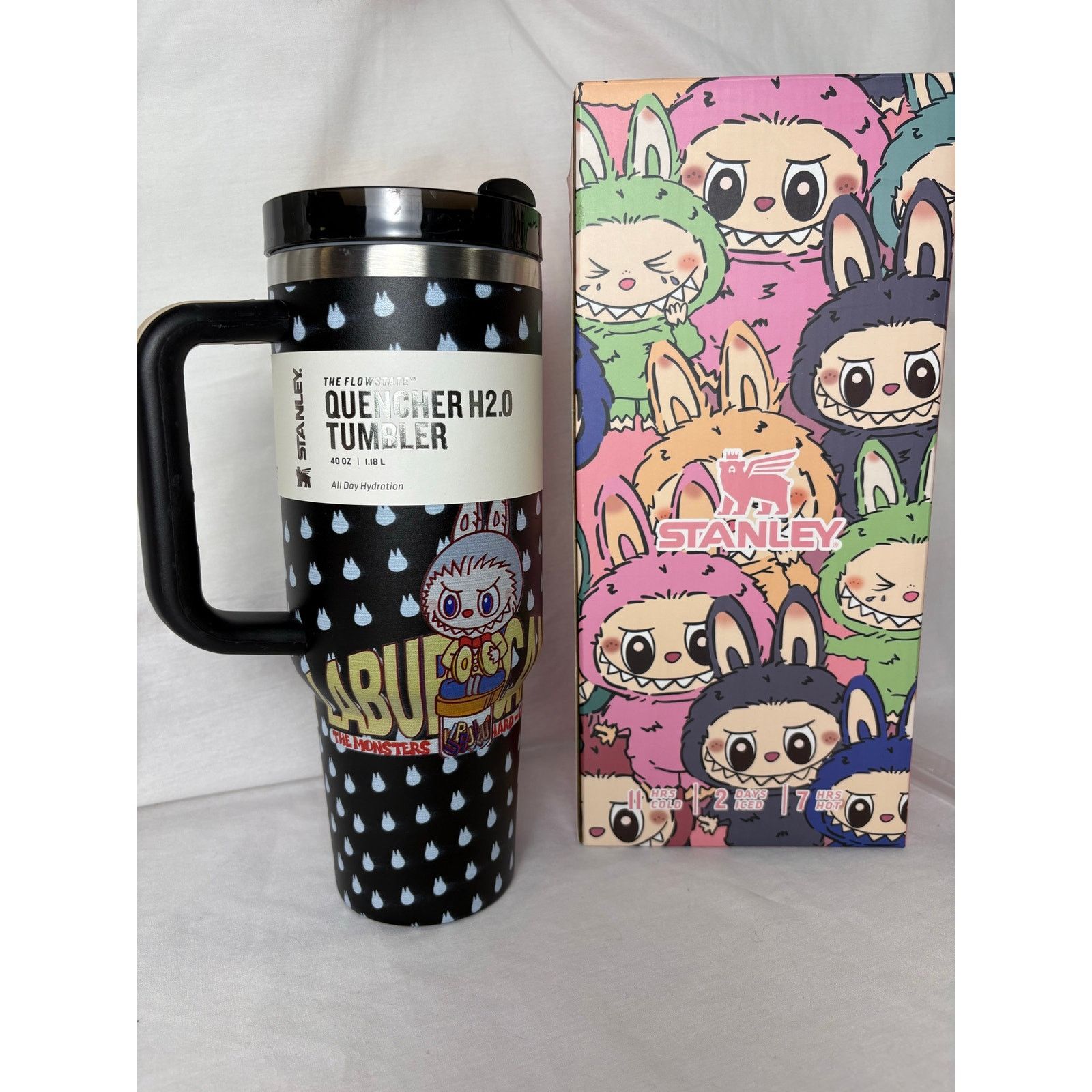 Other Stanley 40oz Custom Labubu Black Quencher H2.0 Tumbler Size ONE SIZE - 9 Thumbnail