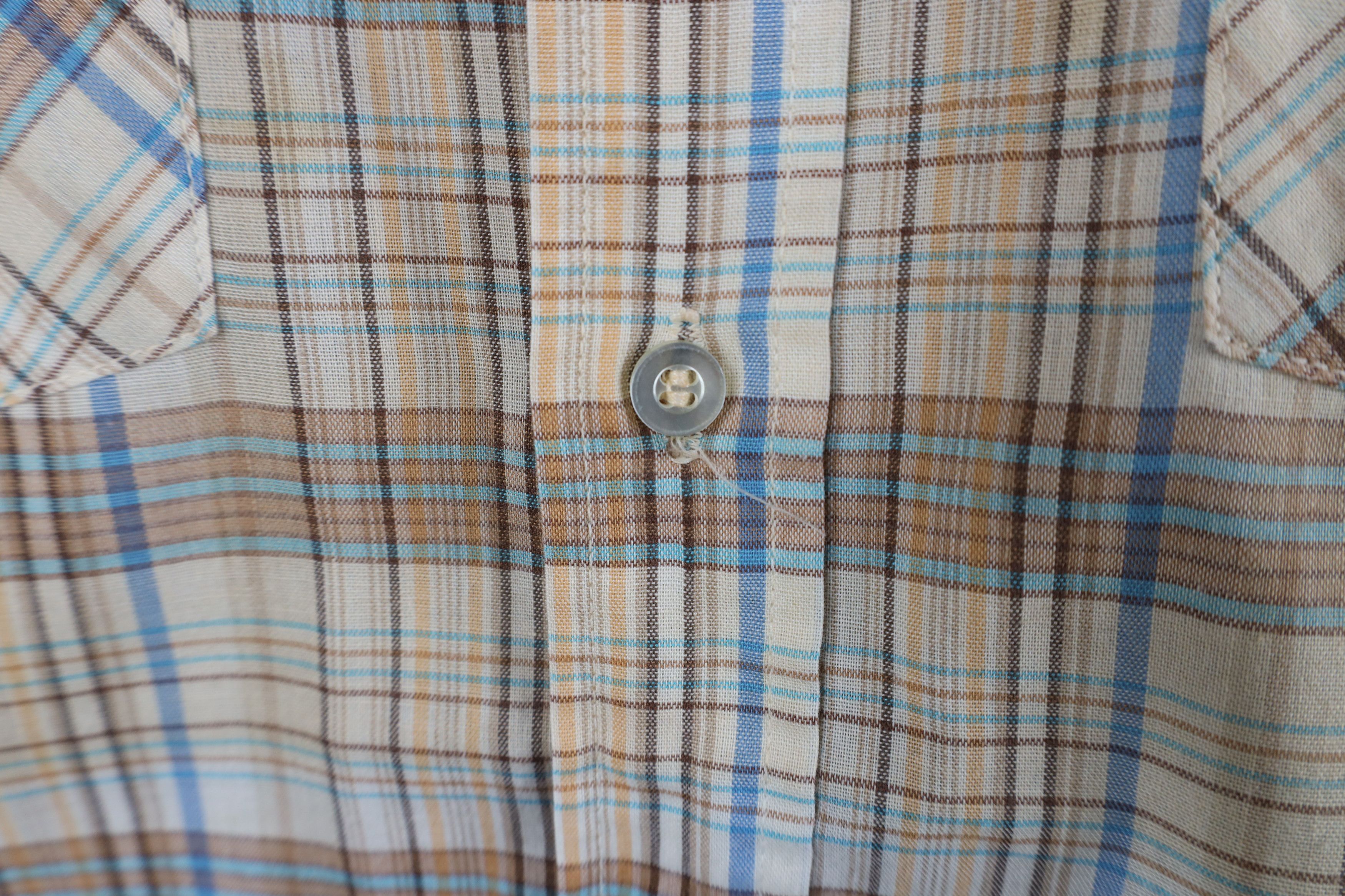 Levi's Vintage 70s Levis Western Cowboy Button Shirt Plaid USA Size US L / EU 52-54 / 3 - 6 Thumbnail