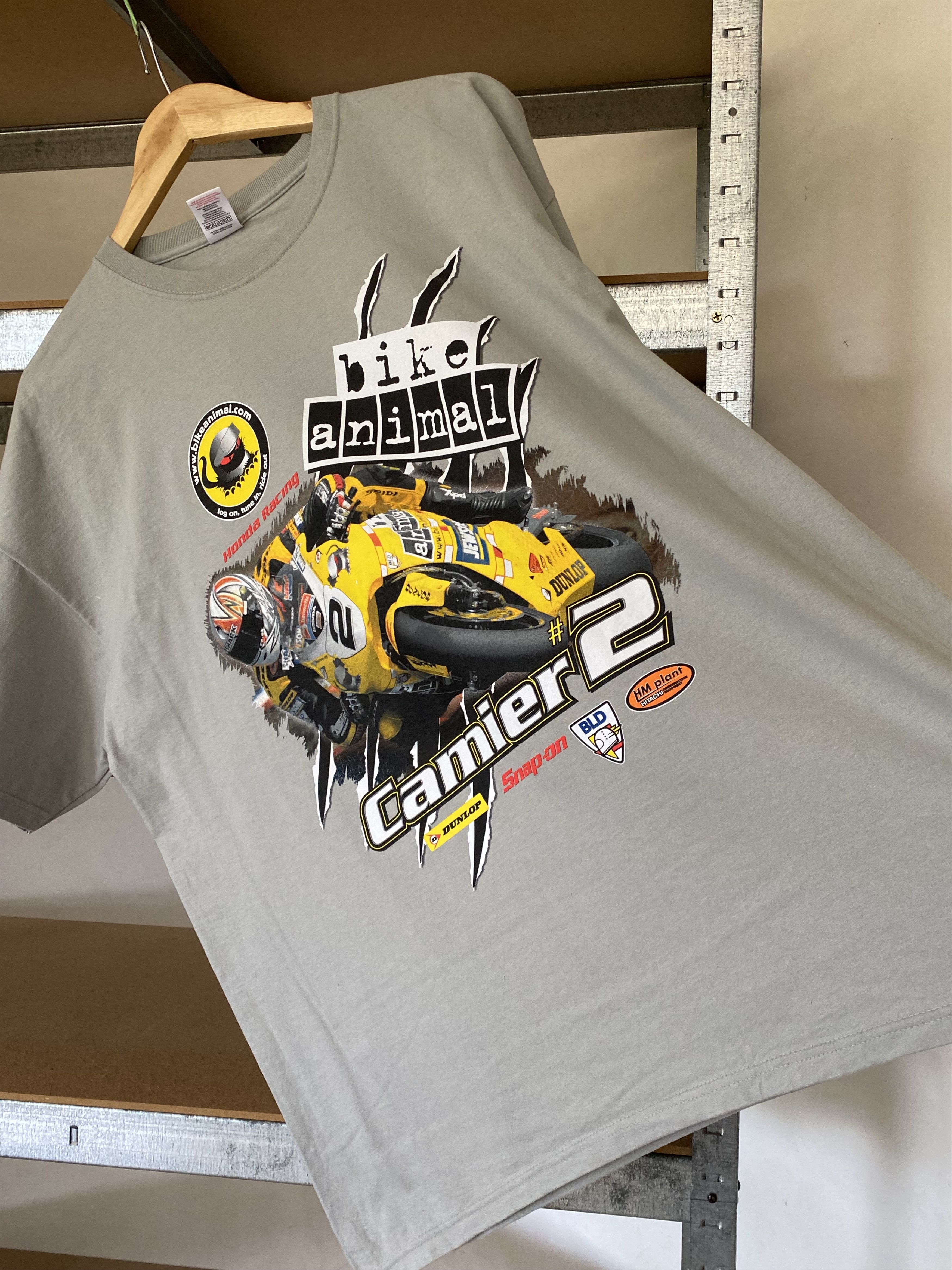 Honda Honda Bike Animal Vintage 2000s Camier 2 Racing T-shirt Size US XXL / EU 58 / 5 - 8 Thumbnail