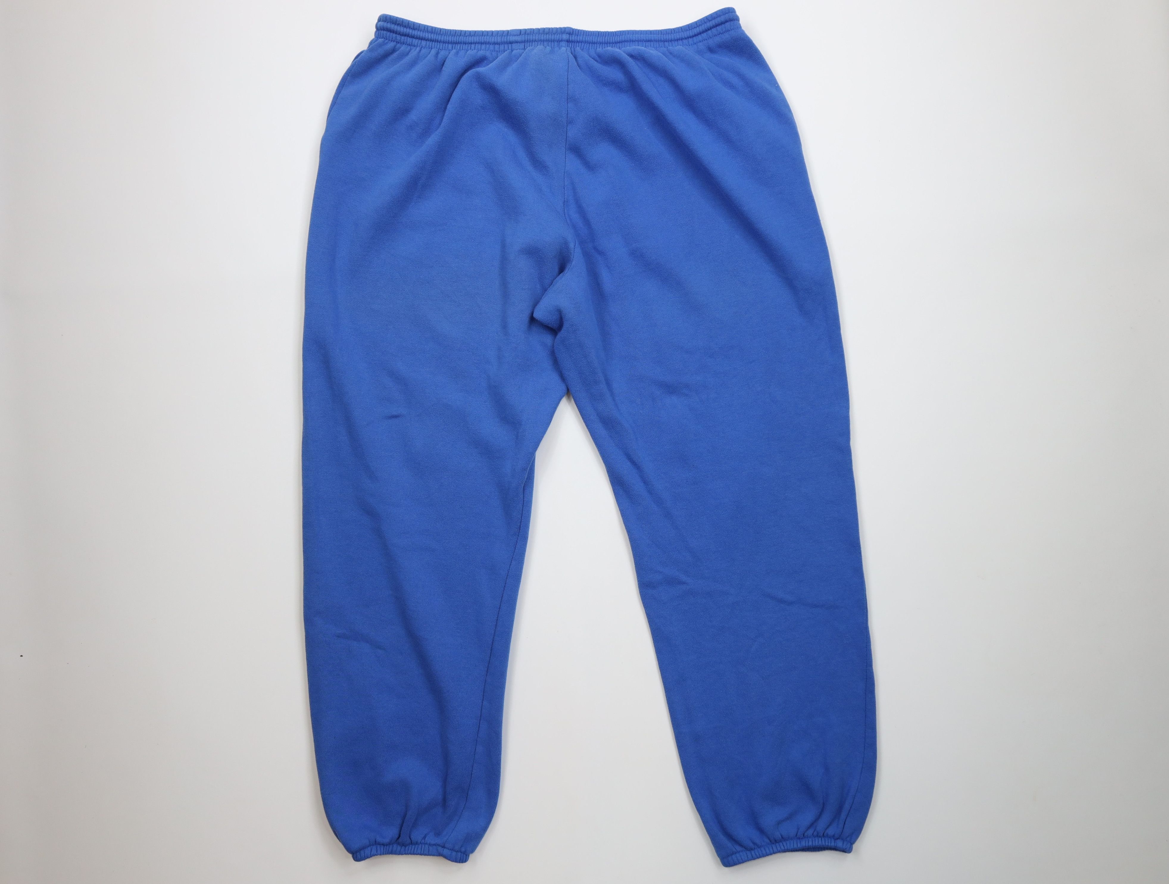 Nike Vintage 80s 90s Nike Swoosh Sweatpants Joggers Royal Blue Size US 38 / EU 54 - 11 Thumbnail