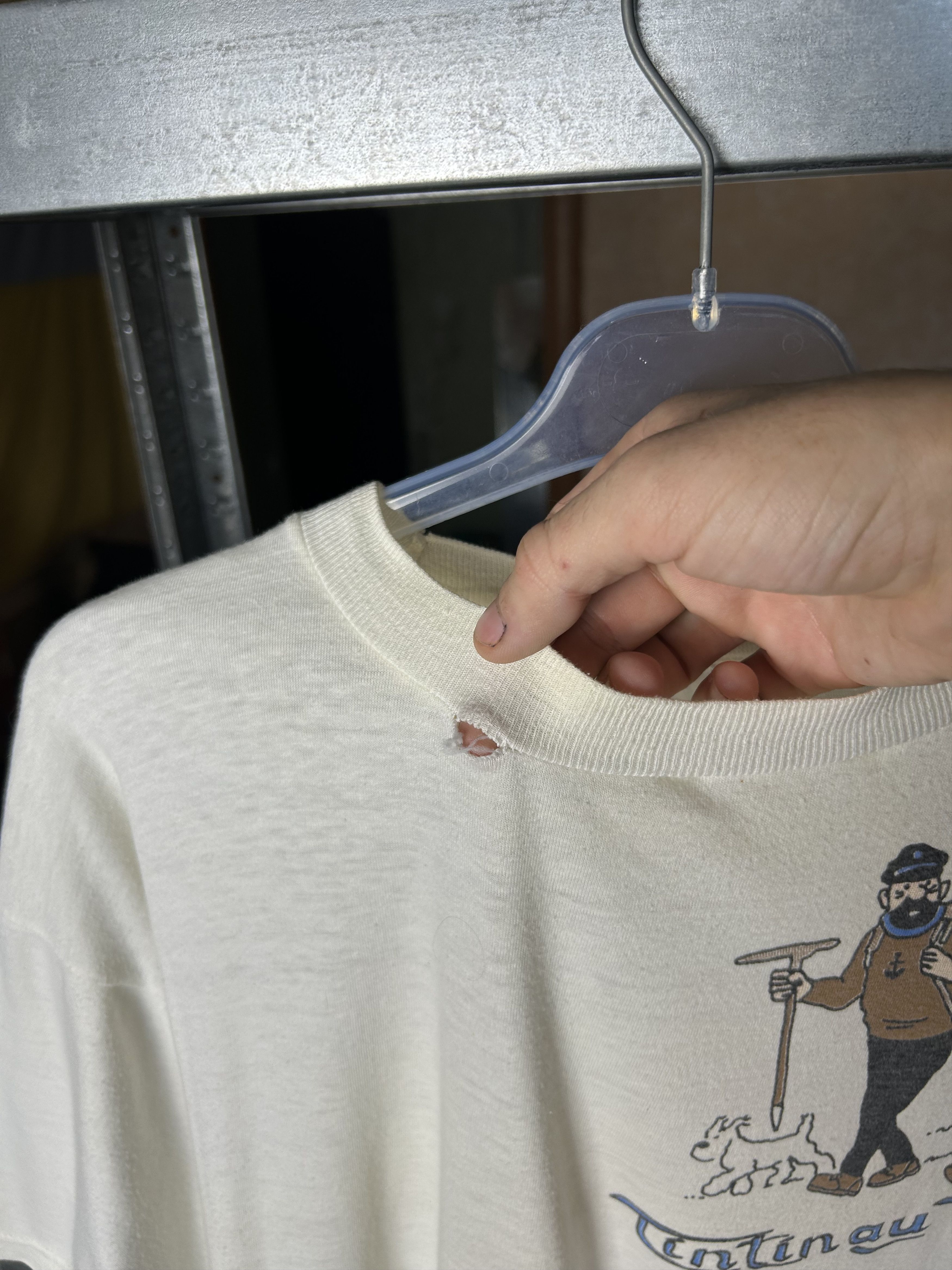 Cartoon Network Vintage 90s Adventures of Tintin in Tibet Cartoon T-shirt Size US XL / EU 56 / 4 - 18 Thumbnail
