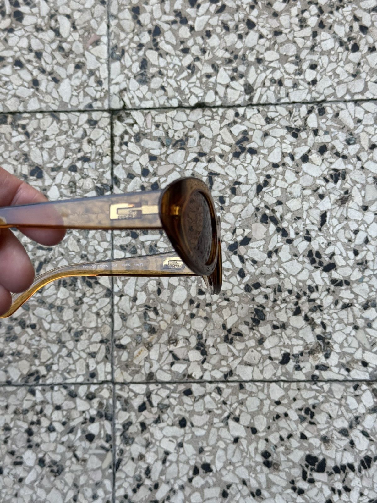 Gucci × Vintage GUCCI Sunglasses GG2430/S 4UF Side G Logo Clear Brown Size ONE SIZE - 2 Thumbnail