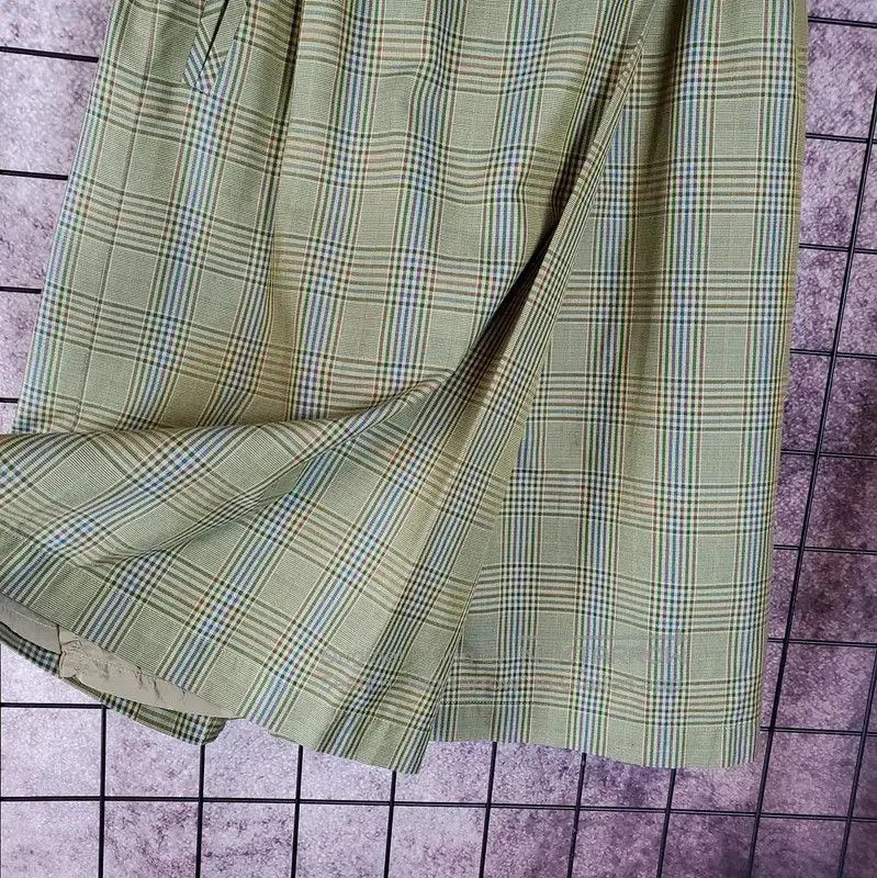 Dior Dior Green Silk Blend Plaid Skirt for Summer . Size 23" - 6 Thumbnail