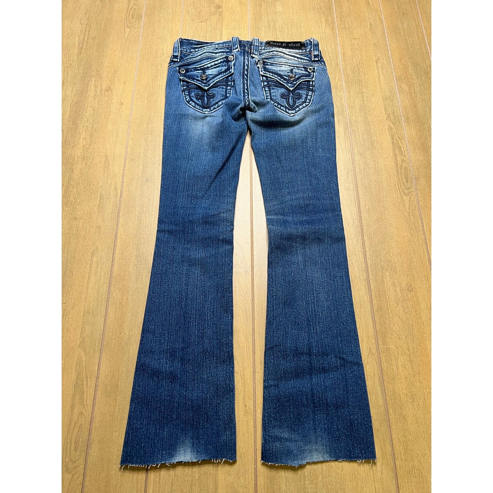 Rock Revival Y2K Rock Revival Women’s Sz 26 Low Rise Blue Denim Flared Size 26" / US 2 / IT 38 - 3 Thumbnail
