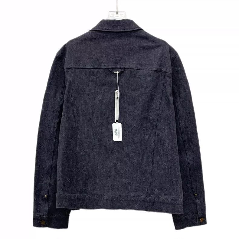 Louis Vuitton Louis Vuitton Grey and black presbyopic full print denim j Size US M / EU 48-50 / 2 - 2 Thumbnail
