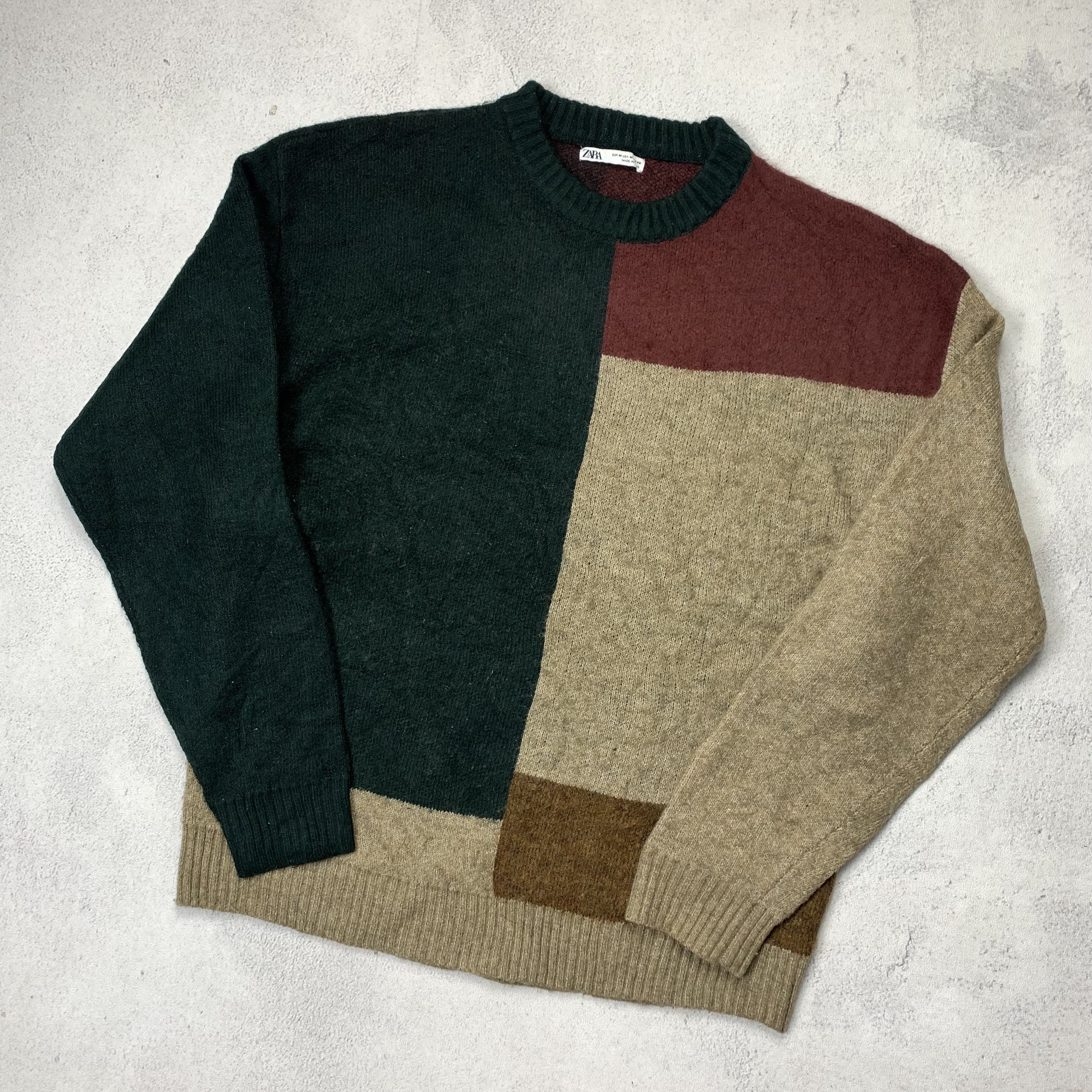 Zara Multicolor Knit Wool Sweater Jumper