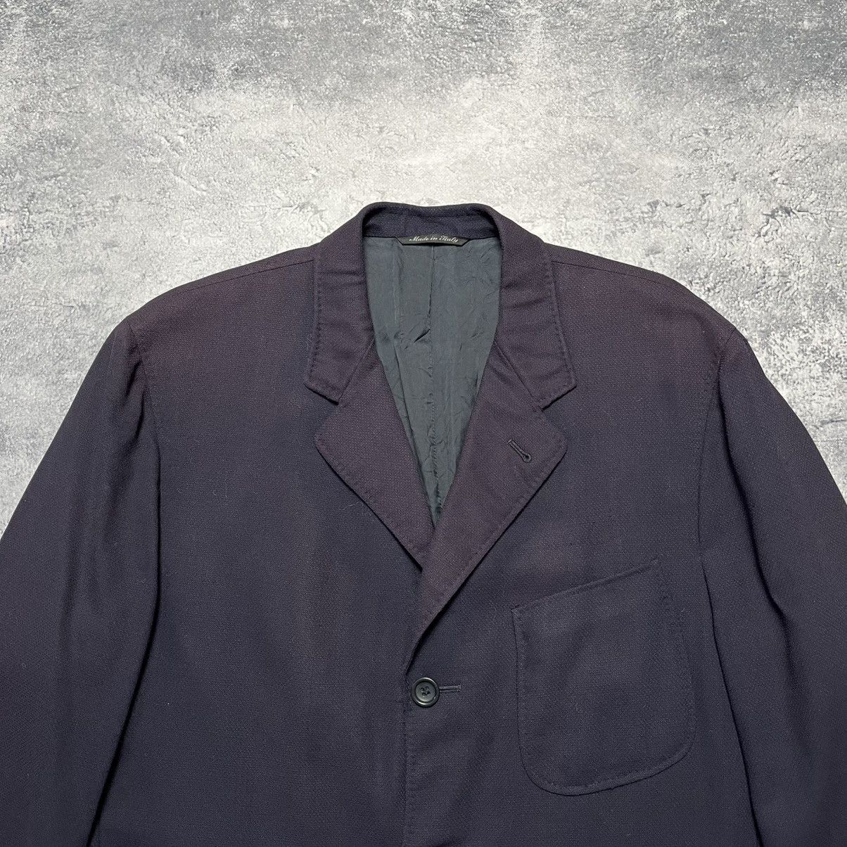Canali Vintage Canali Blue Wool Blazer Jacket Luxury Classic Formal Size 50R - 2 Thumbnail