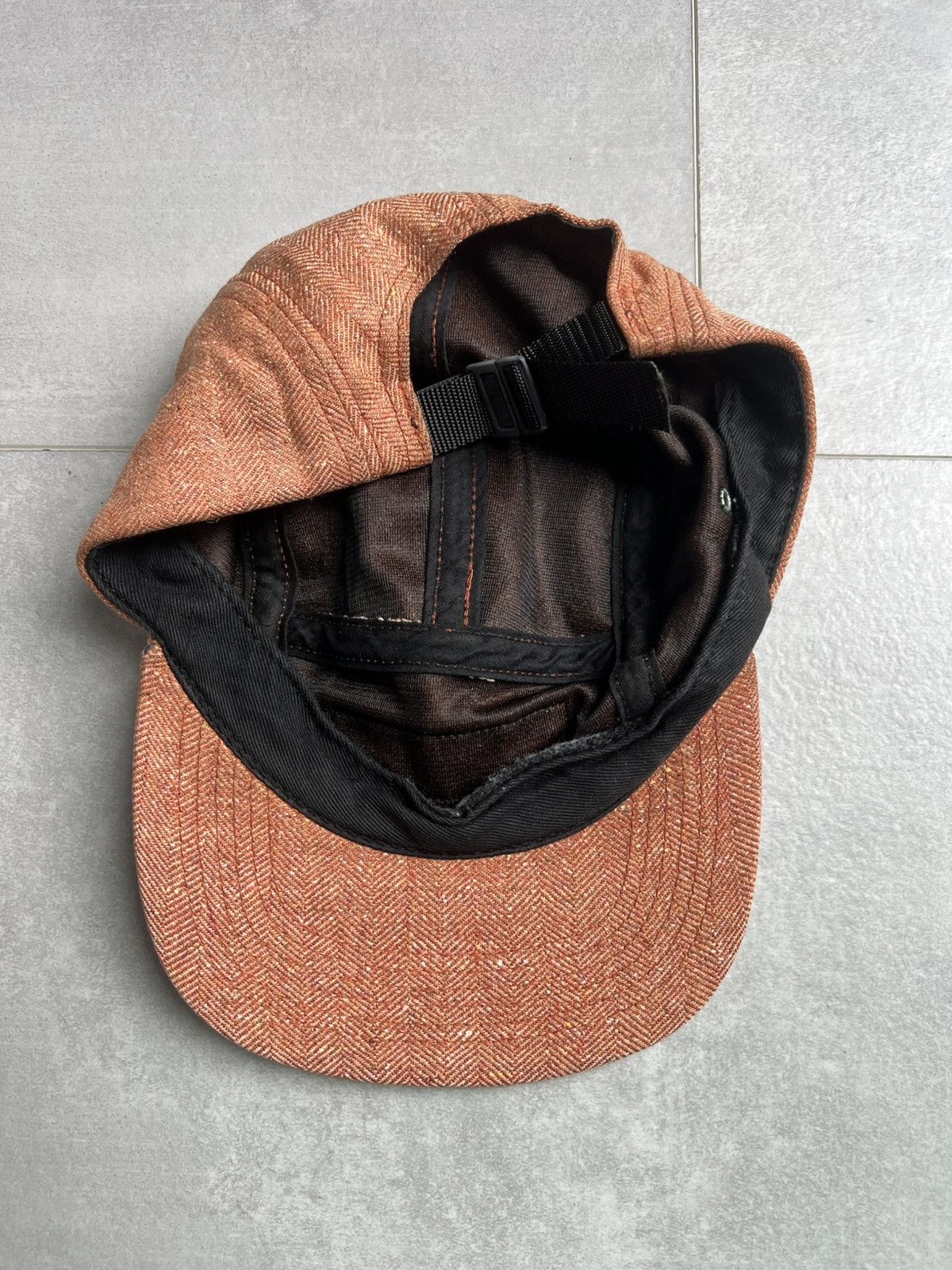 Supreme Supreme Herringbone Wool Camp Cap - Neon Orange (FW18) Size ONE SIZE - 2 Thumbnail