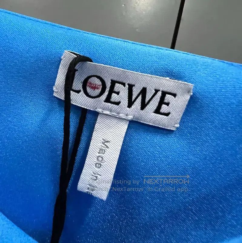 Loewe Loewe Summer Blue Cotton Midi Dress . Size XXS / US 00 / IT 34 - 2 Thumbnail
