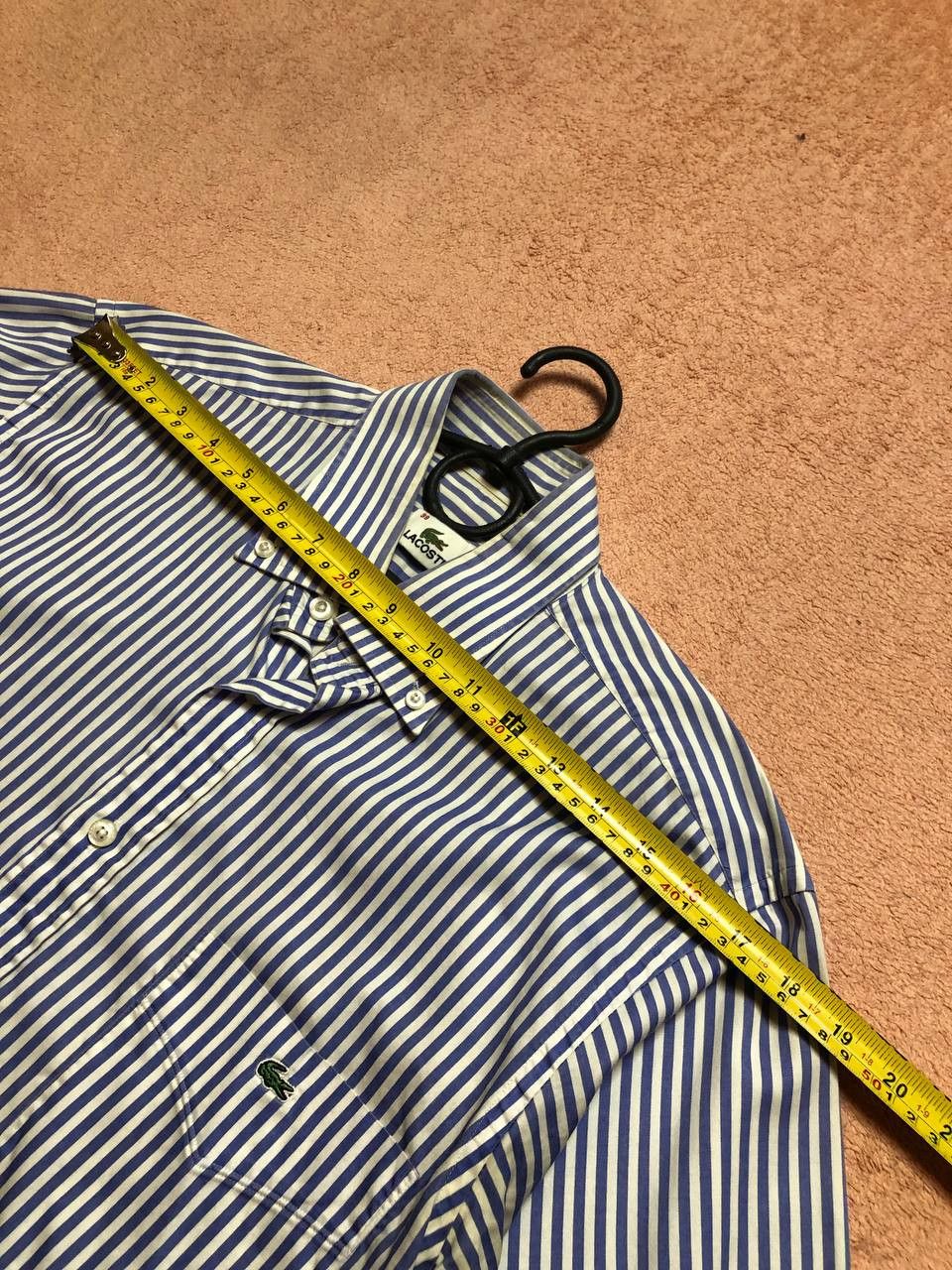Lacoste Vintage striped print shirt Y2K Lacoste logo streetwear Size US L / EU 52-54 / 3 - 11 Thumbnail