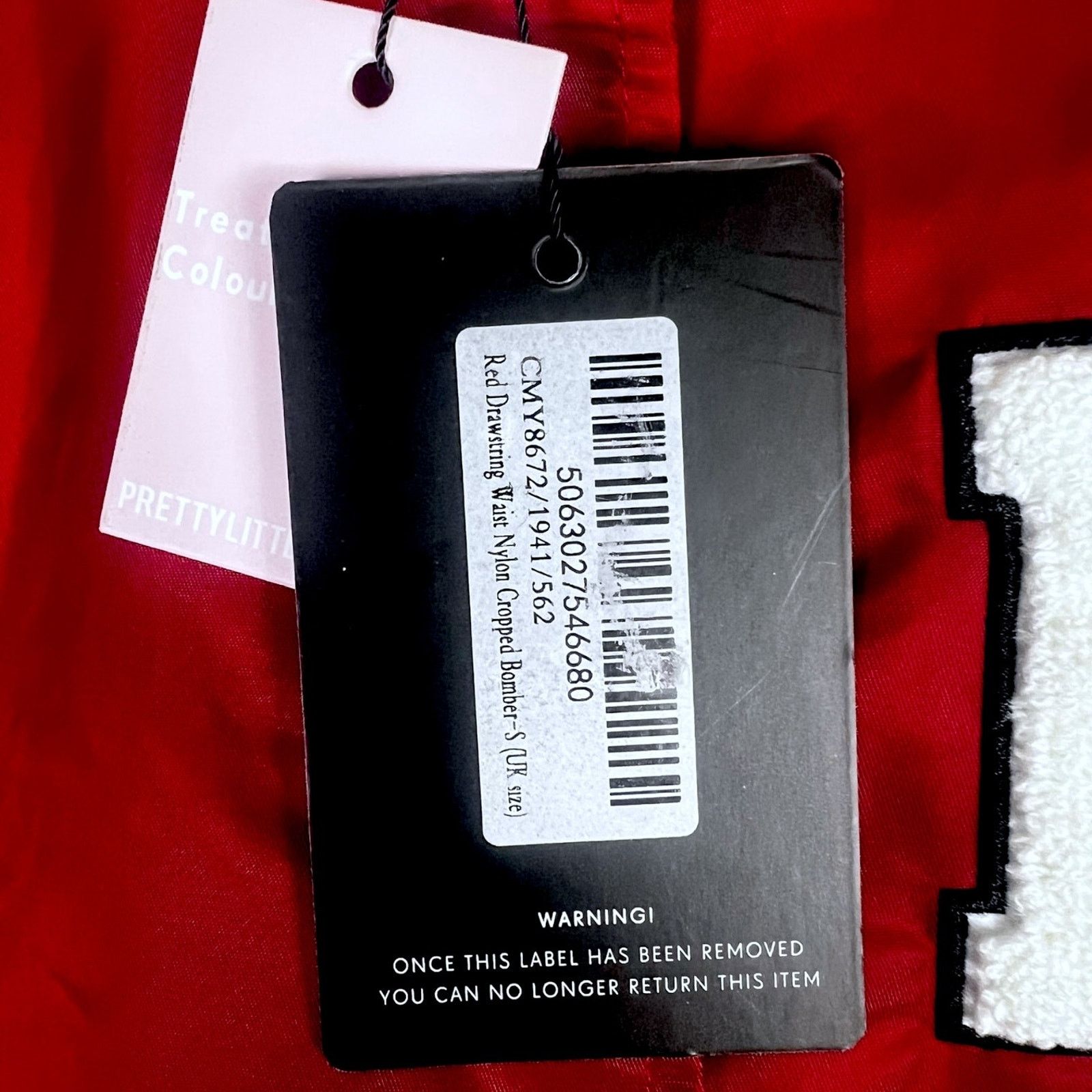 PrettyLittleThing Pretty Little Thing Cropped World Series Bomber Jacket NWT S Size S / US 4 / IT 40 - 3 Thumbnail