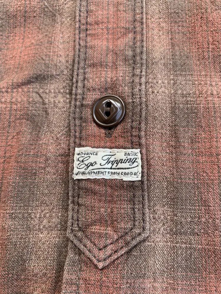 Ego Tripping Ego Tripping Japan shadow plaid western flannel shirt Size US S / EU 44-46 / 1 - 3 Thumbnail