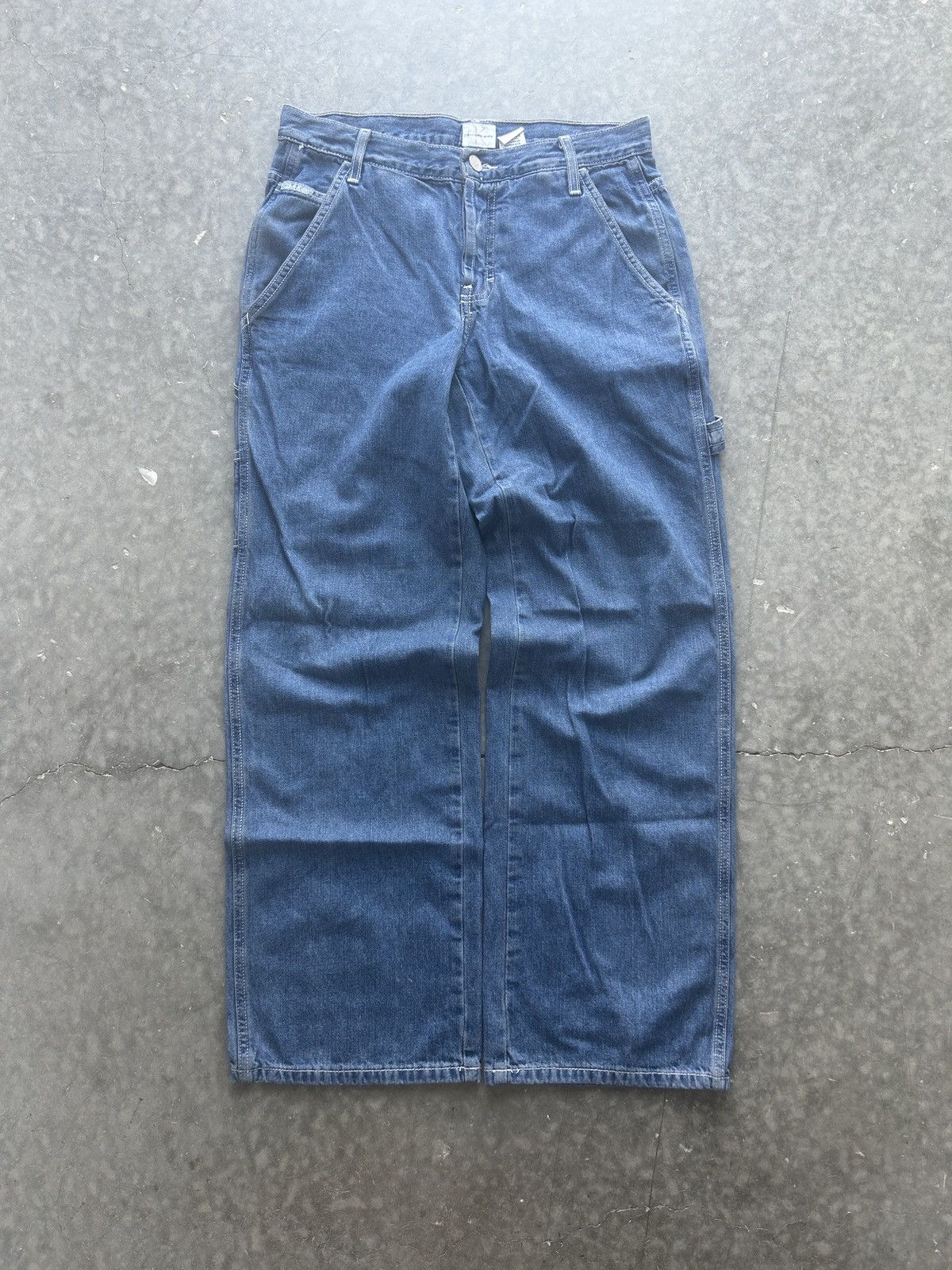 Calvin Klein × Vintage Vintage Y2K Baggy Calvin Klein Carpenter Jeans 29x29 Size US 29 - 4 Thumbnail