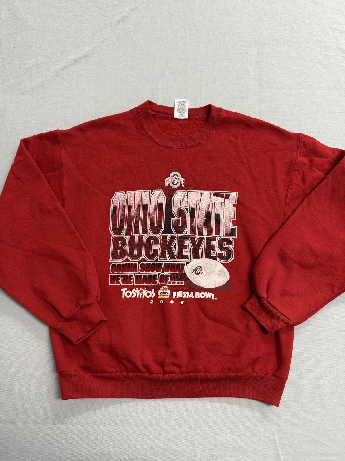 Jerzees Vintage Ohio State Buckeyes Tostitos Fiesta Bowl 2006 - M Size US M / EU 48-50 / 2 - 1 Thumbnail
