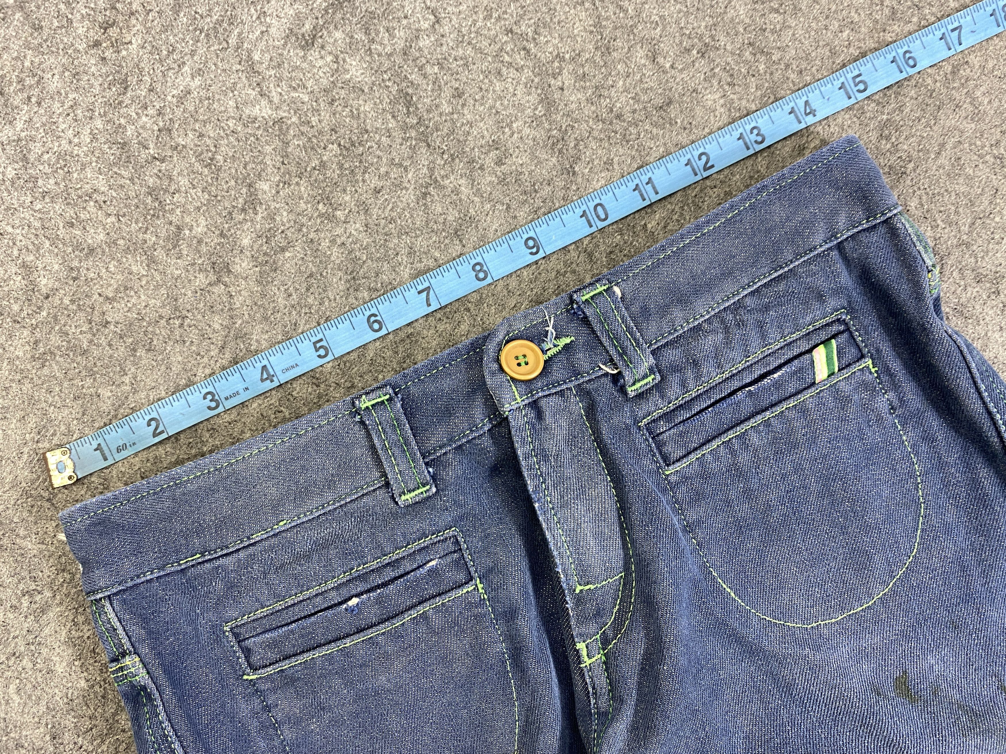 Japanese Brand Dirty Blue 55 DSL Flare Jeans 29x31.5 Denim - JN3257 Size US 29 - 5 Thumbnail