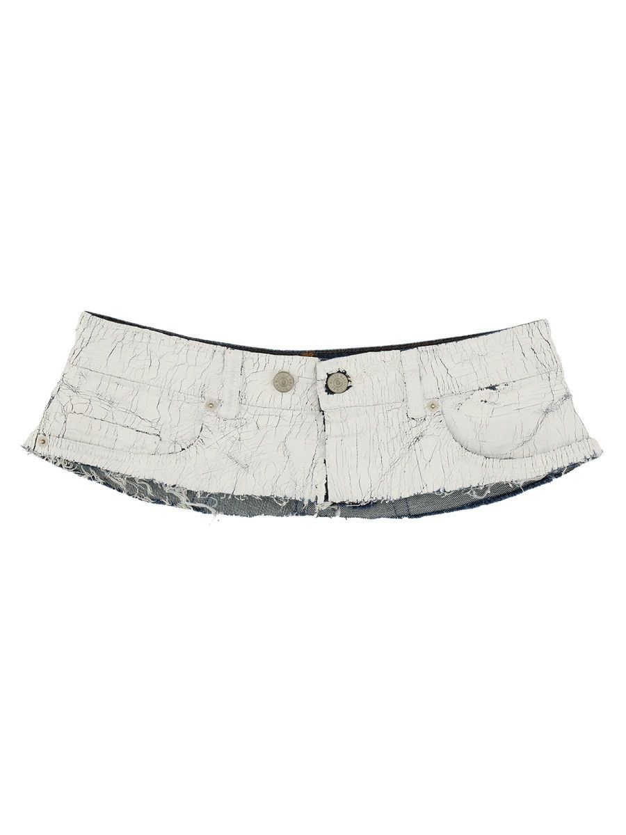MM6 MM6 DENIM BELT - WHITE (IT 42) Size ONE SIZE - 1 Thumbnail