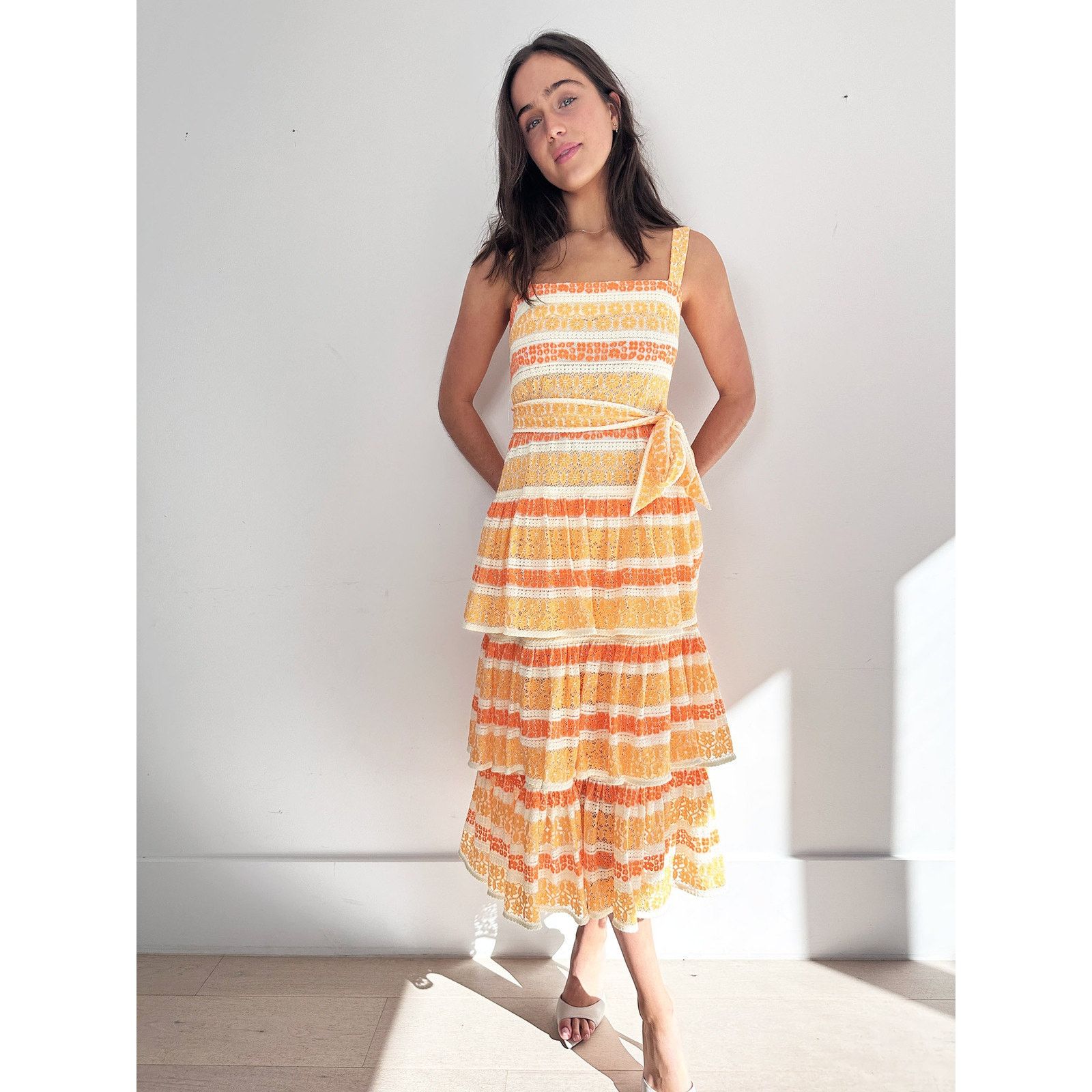 Zimmermann Zimmermann Jude Tiered Lace Dress Size XS / US 0-2 / IT 36-38 - 8 Thumbnail