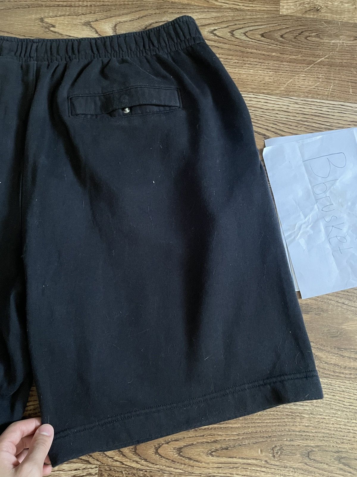 Nike Nike Big Swoosh Shorts Black large vintage sportswear Size US 33 - 17 Thumbnail