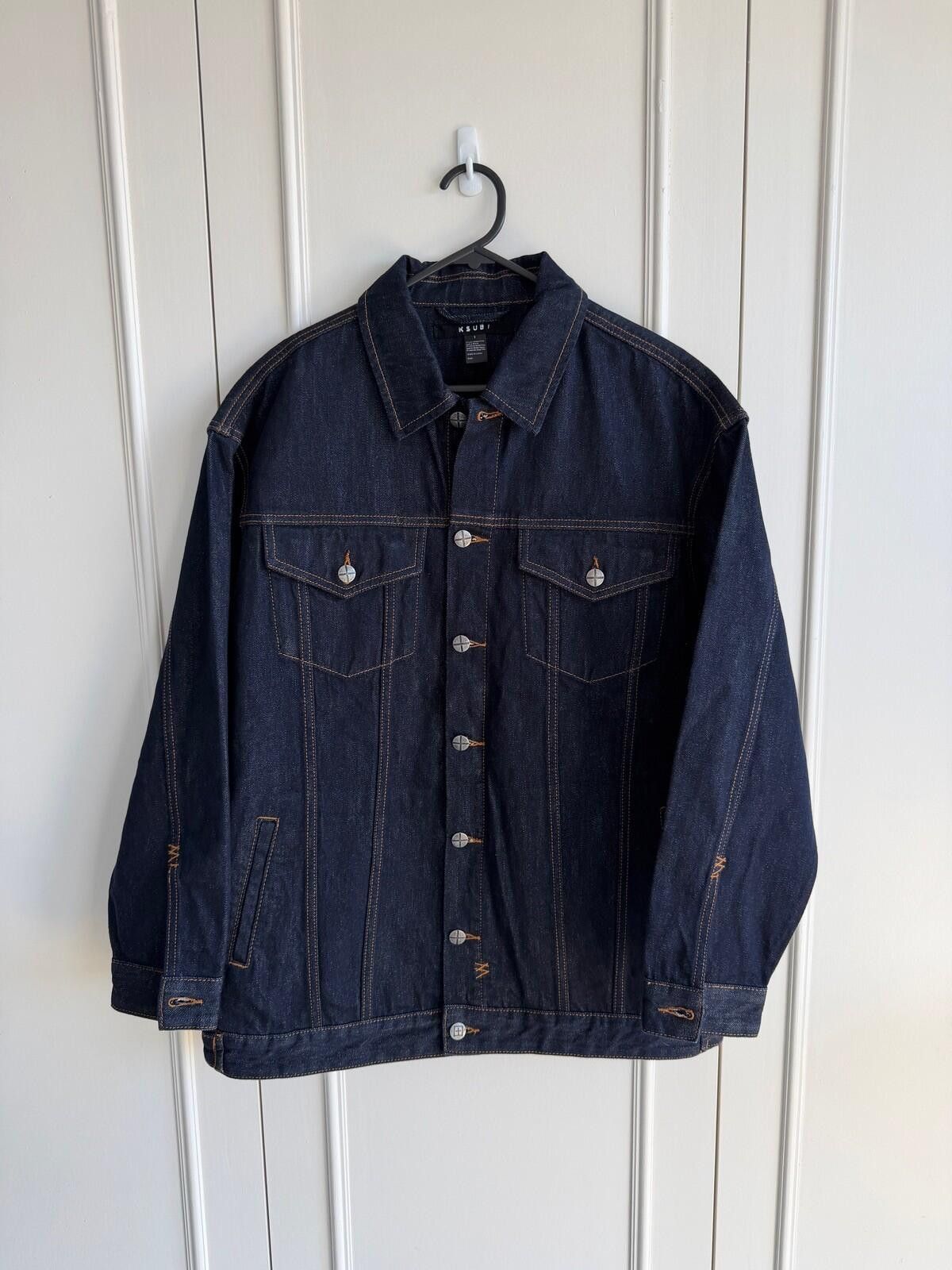 Ksubi new Ksubi womens longline trucker jacket blue top small s 8 Size S / US 4 / IT 40 - 1 Thumbnail