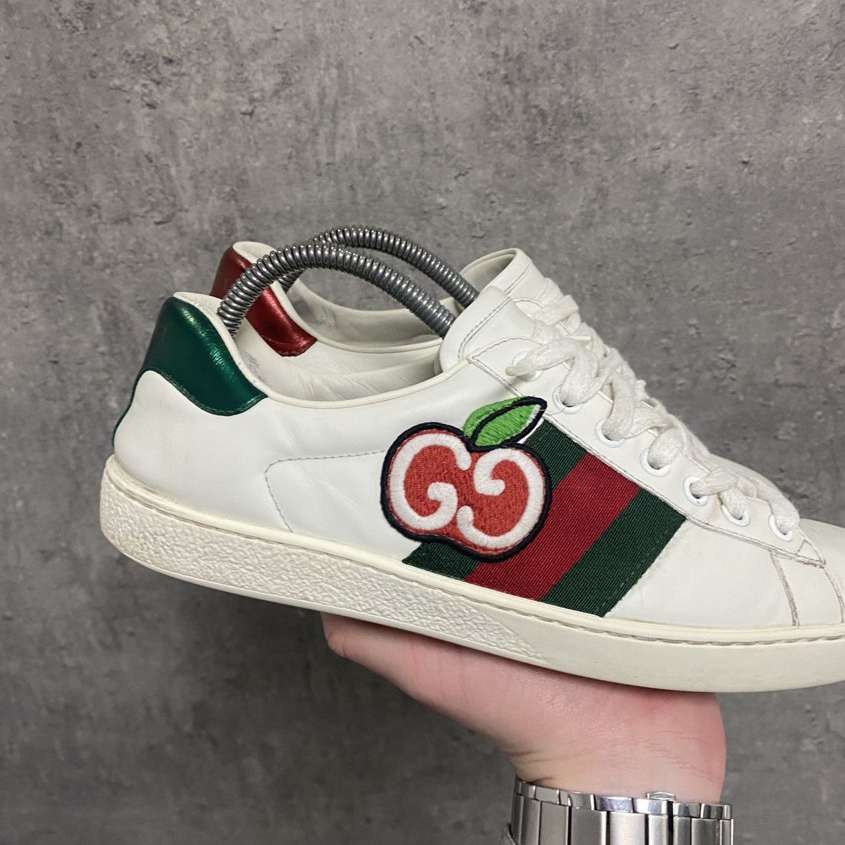 Gucci Gucci Ace Embroidered Shoes Sneakers Size US 5 / IT 35 - 5 Thumbnail
