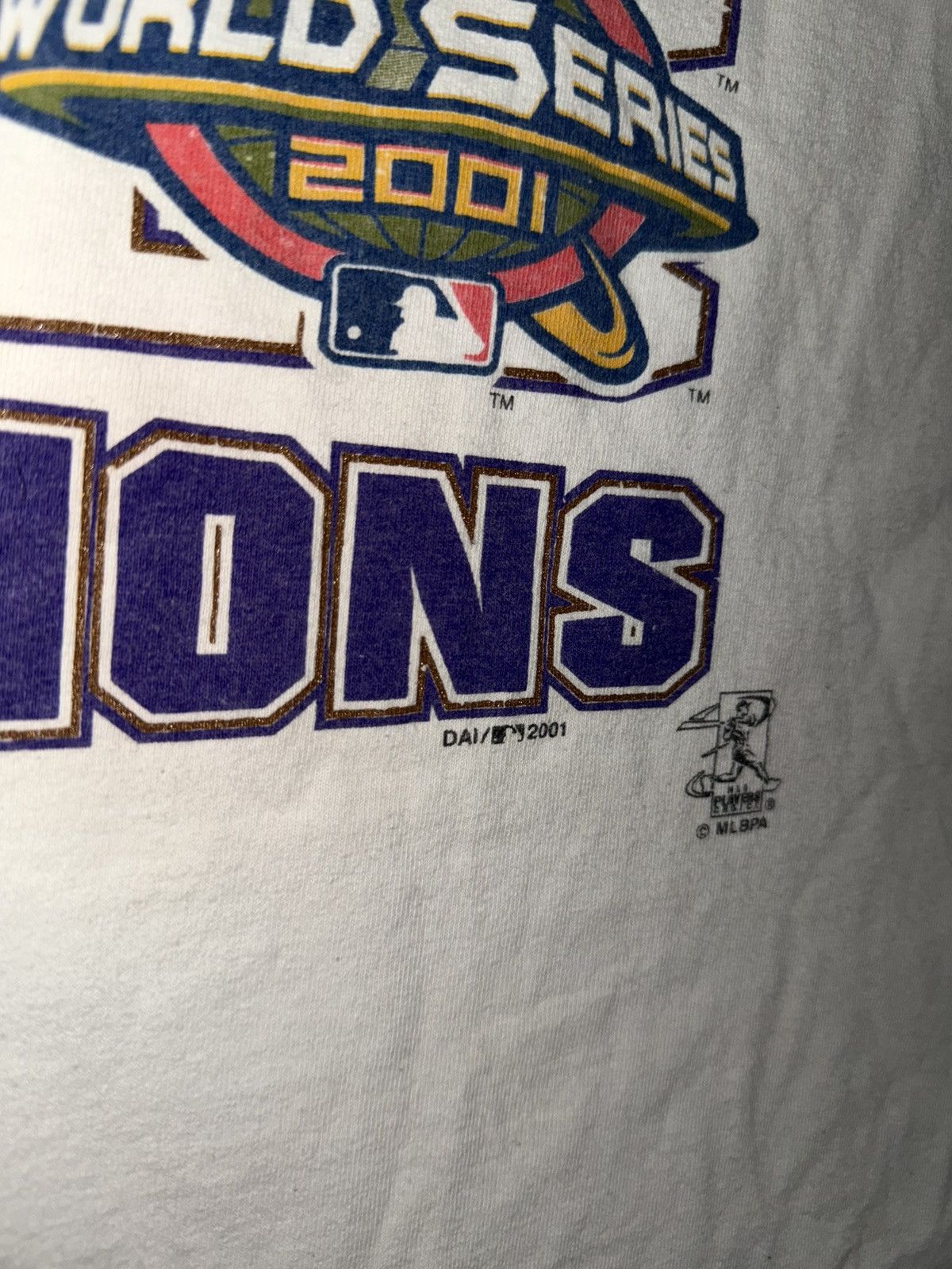 Delta Vintage 2001 World Series Diamondbacks Champions T-shirt MLB Size US L / EU 52-54 / 3 - 4 Thumbnail