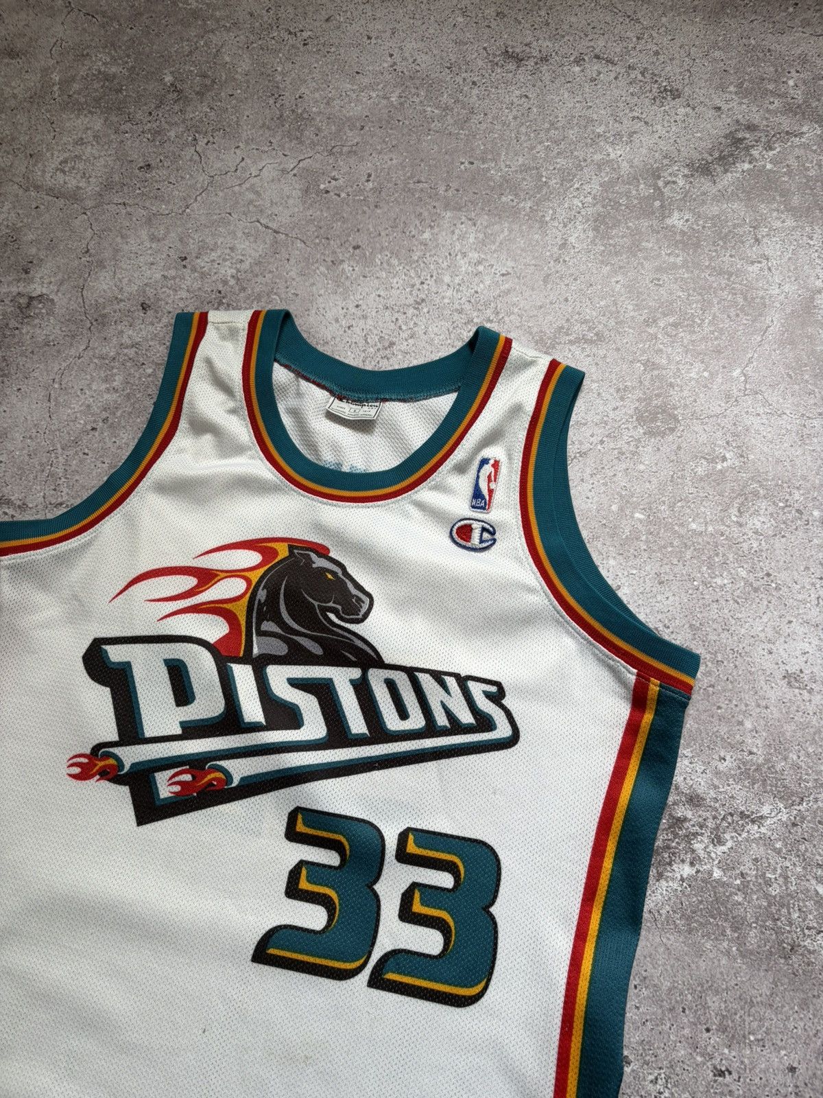 Champion Detroit Pistons Basketball Champion #33 Grant Hill Size US S / EU 44-46 / 1 - 2 Thumbnail
