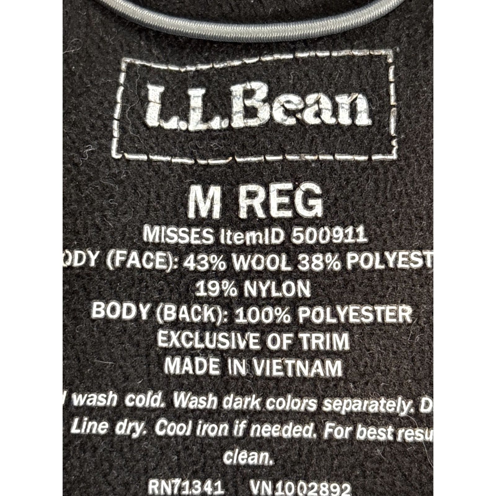 Vintage VINTAGE LL Bean Coat Womens Medium Full Zip Wool Blend Knit Hooded Wooltek 500911 Gray Overcoat Womens Size M / US 6-8 / IT 42-44 - 4 Thumbnail