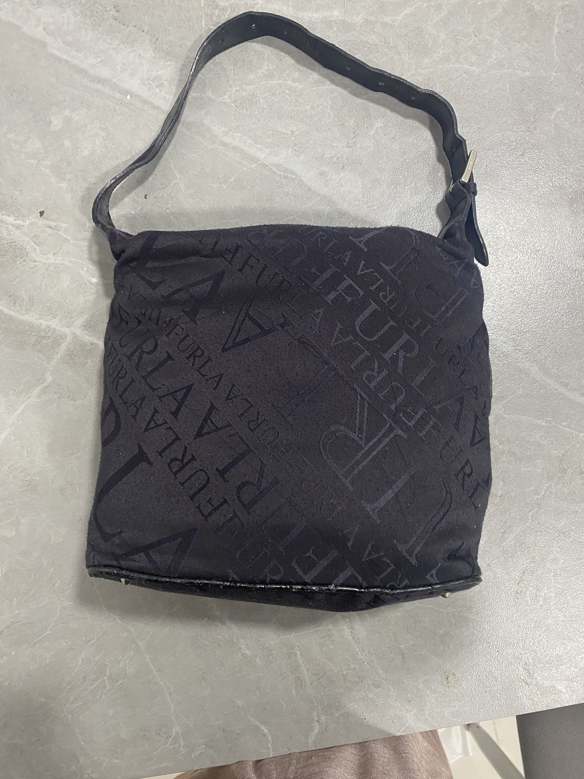 Furla FURLA BLACK MONOGRAM SHOULDER BAG Size ONE SIZE - 1 Thumbnail