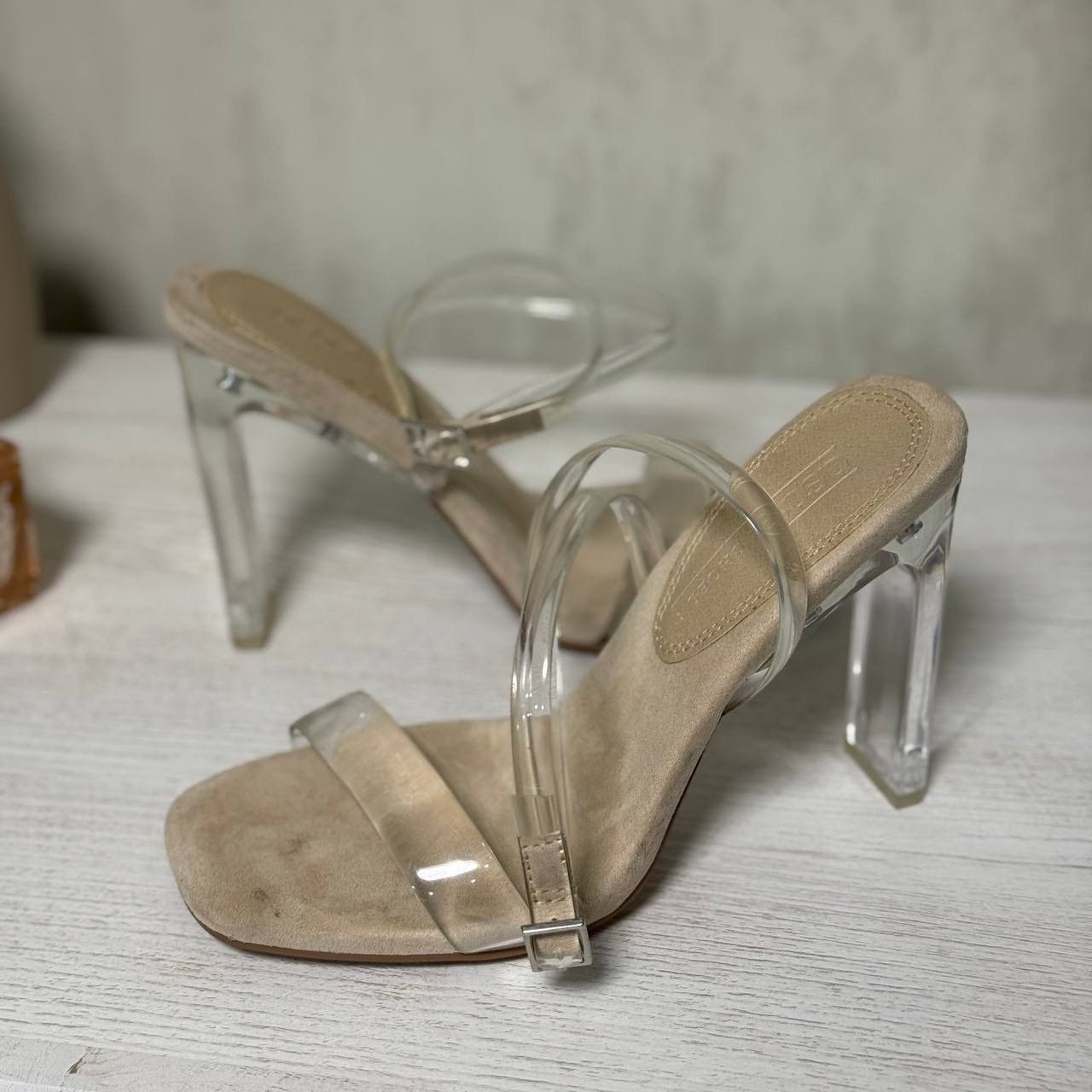 Asos ASOS women's beige heeled shoes, size 37 Size US 7 / IT 37 - 6 Thumbnail