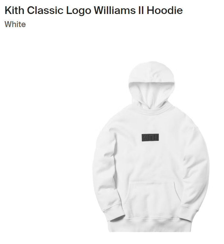 Kith Kith Classic Logo Williams II Hoodie | Grailed